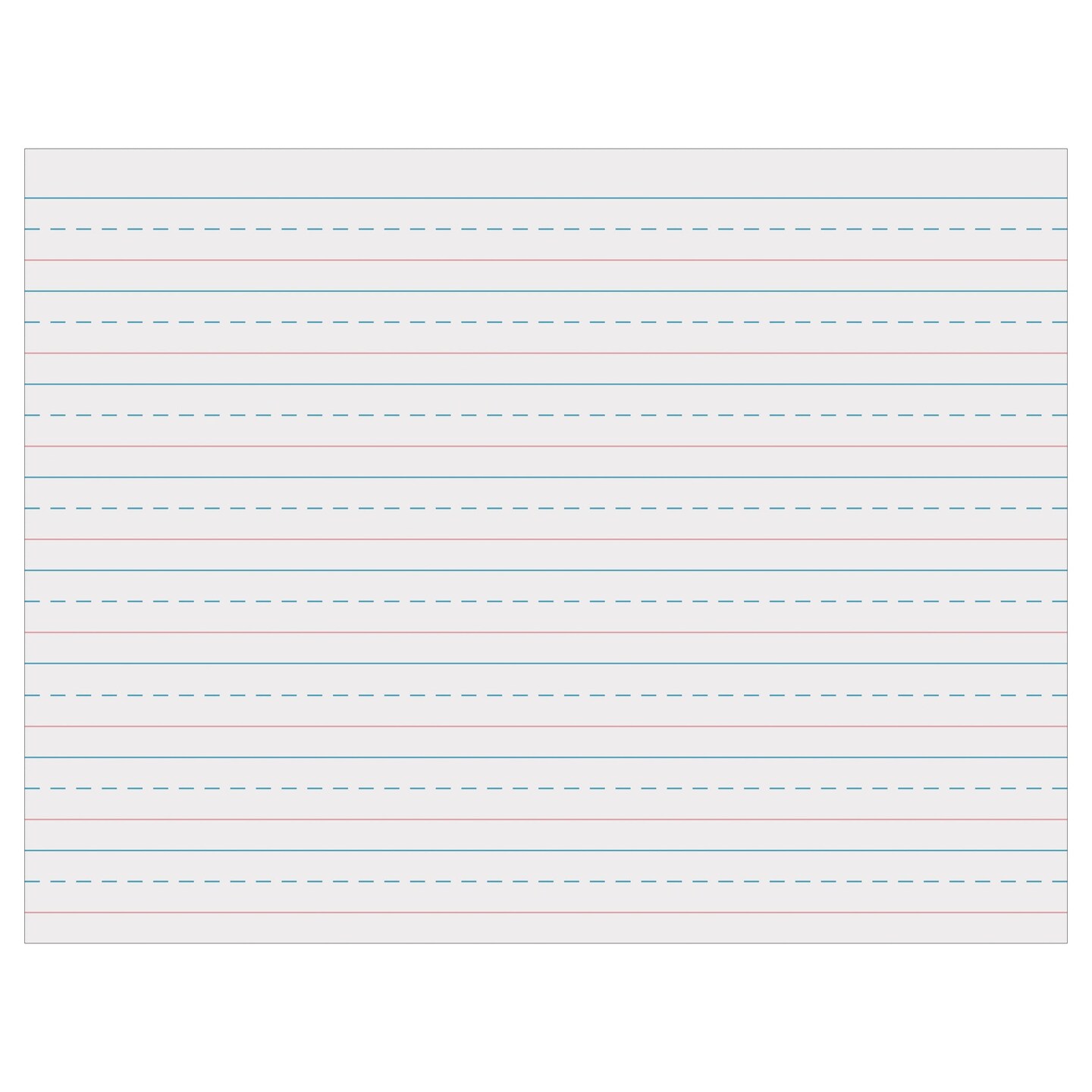 Multi-Program Handwriting Tablet, D&#x27;Nealian/Zaner-Bloser, 5/8&#x22; x 5/16&#x22; x 5/16&#x22; Ruled Long, 10-1/2&#x22; x 8&#x22;, 40 Sheets