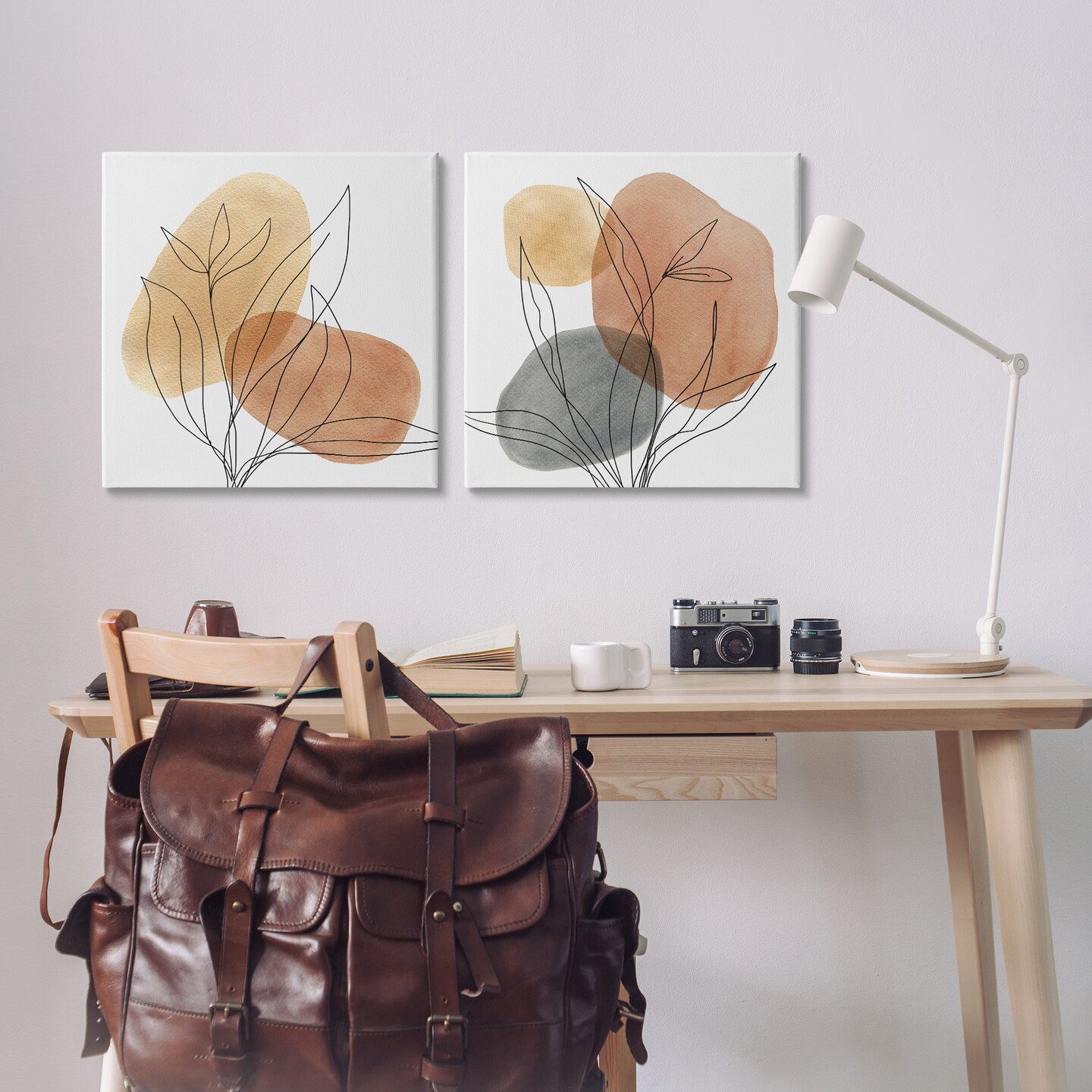 Stupell Industries Simple Neutral Southwestern Botanicals Canvas Wall Art