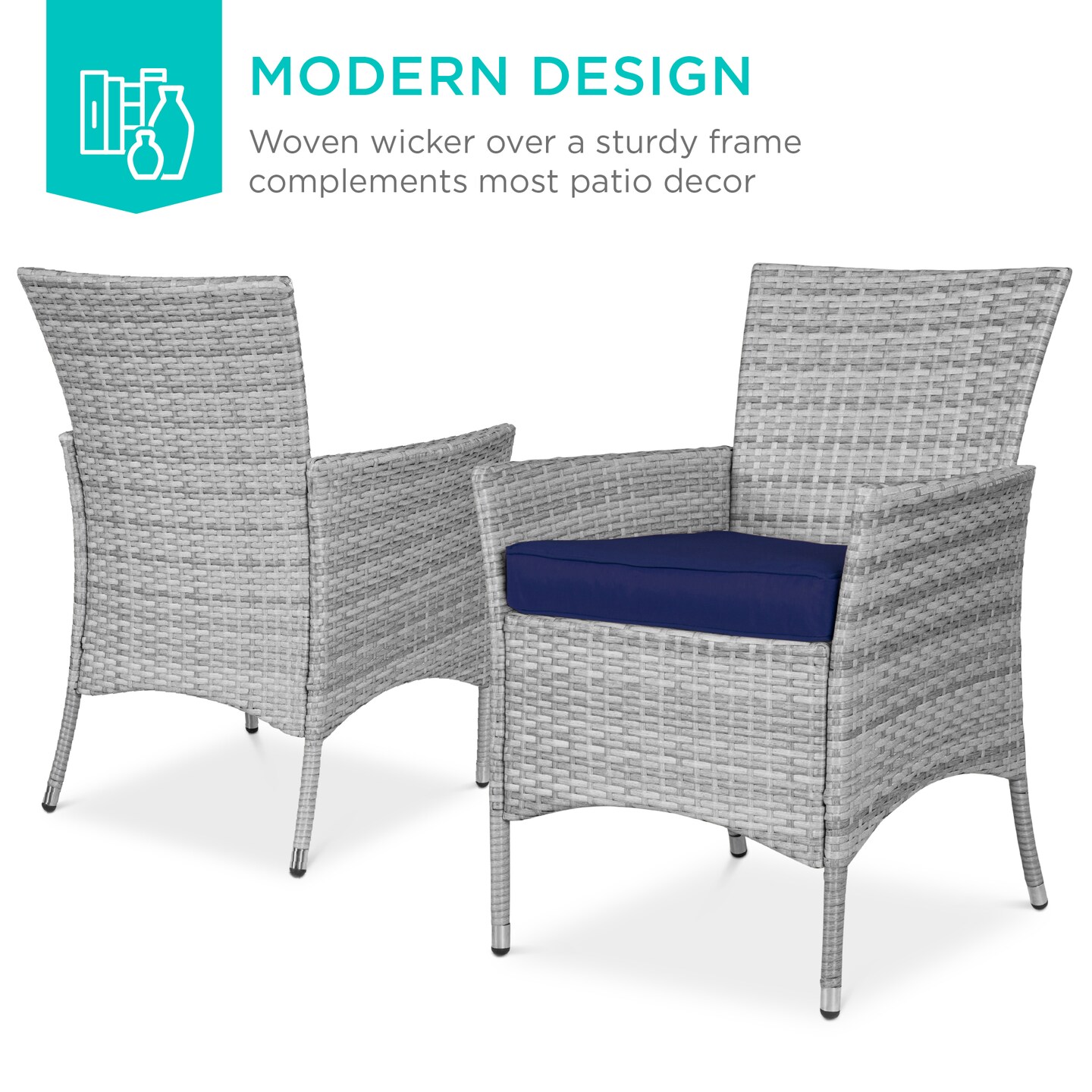 Best Choice Products 5-Piece Indoor Outdoor Wicker Patio Dining Table Furniture Set w/ Umbrella Cutout, 4 Chairs