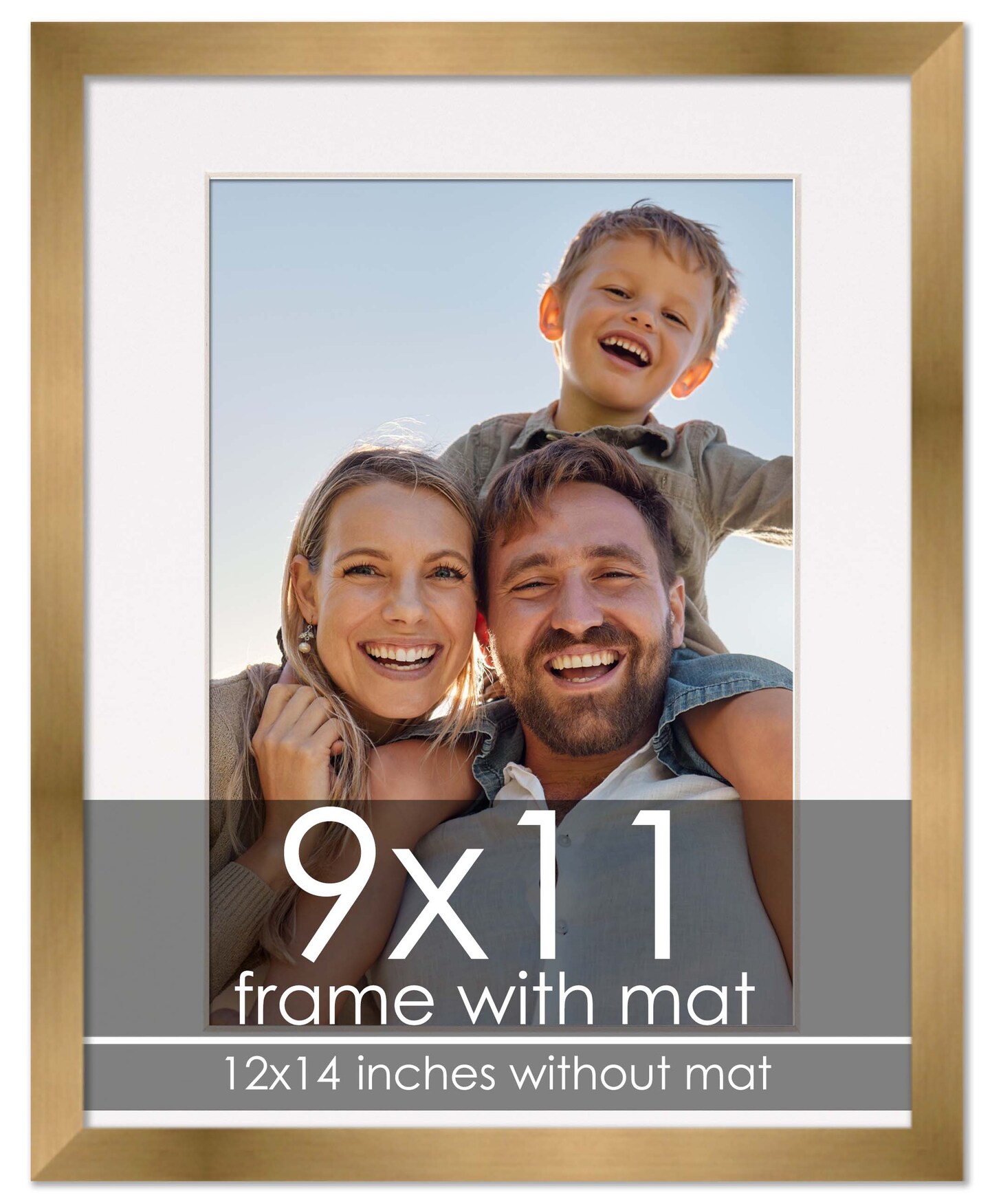 Metallic Bronze with White Photo Mat, UV Acrylic Front, Foam Board Backing, 60 Sizes Available