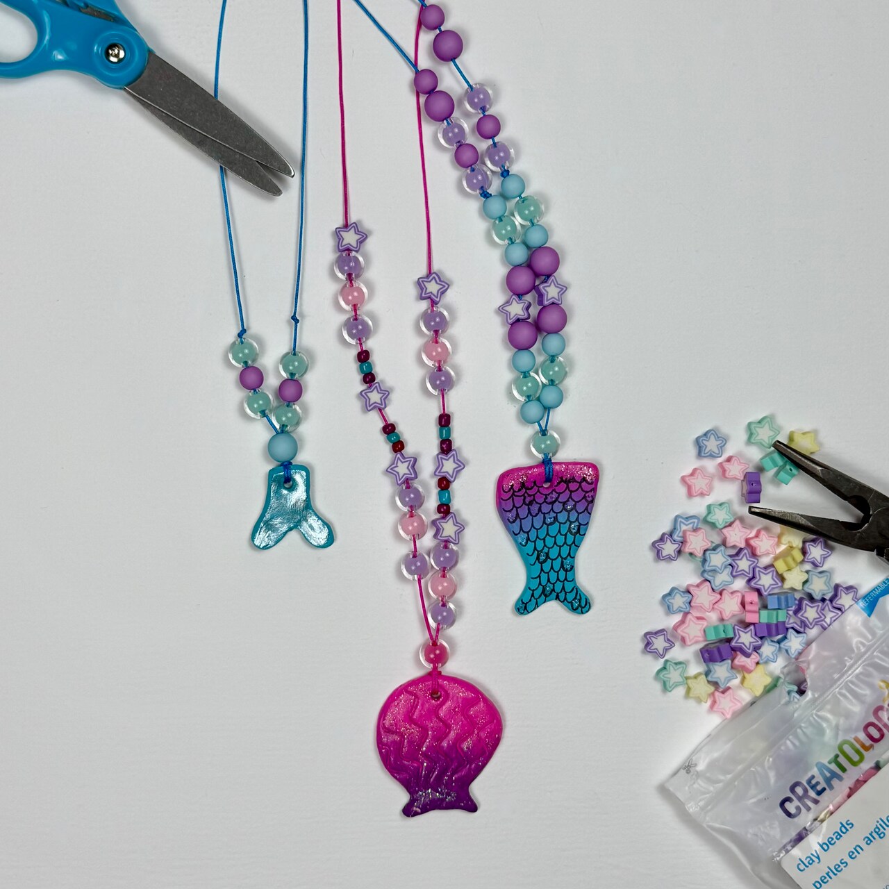 Kids Club: Mermaid Inspired Clay Necklaces