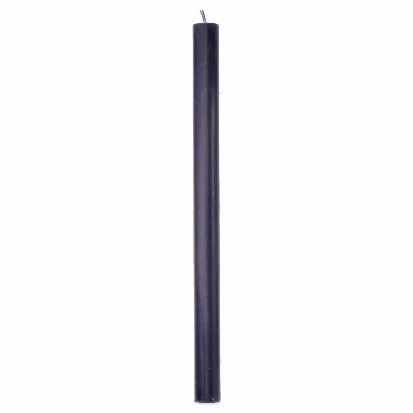 Color Studio 12&#x22; Straight Taper Unscented Smokeless Paraffin Wax Candle Navy, Burn Time 12 hrs. Sold In Units of 1