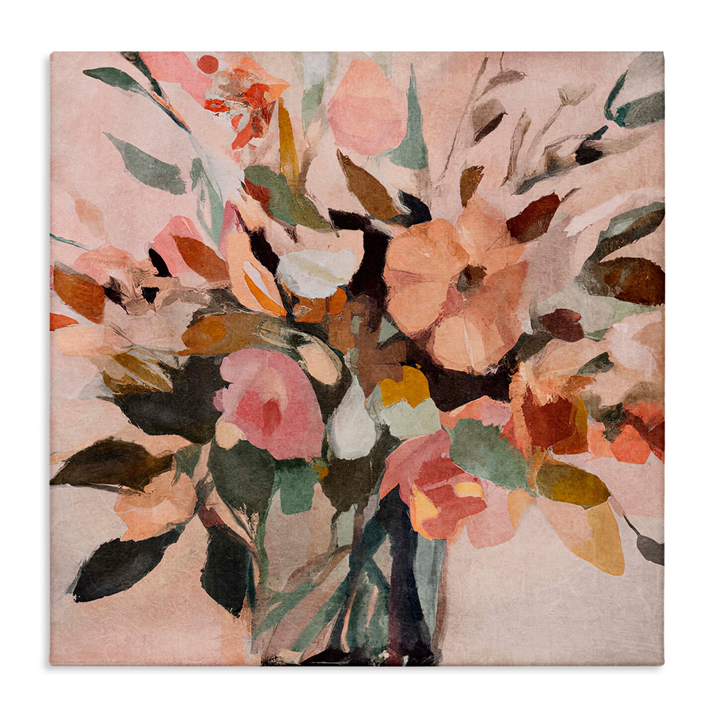 Stupell Industries Blush Abstract Bouquet Canvas Wall Art Design by Sasha