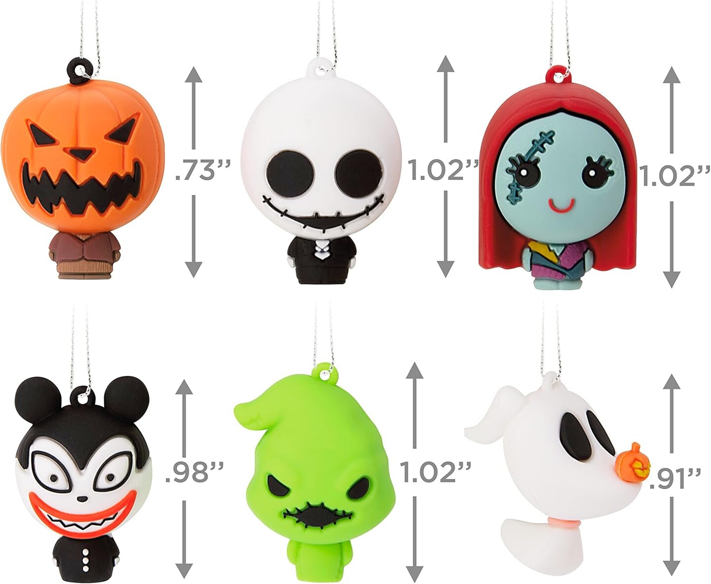 Disney Tim Burton&#x27;s The Nightmare Before Christmas Mini Christmas Ornaments