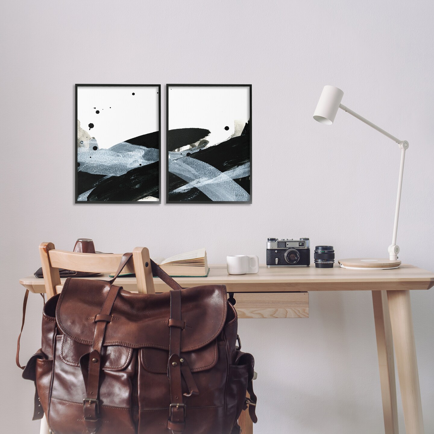 Stupell Industries Gradient Movement Abstraction 2 pc Framed Giclee Wall Art Set Design by Yvette St. Amant