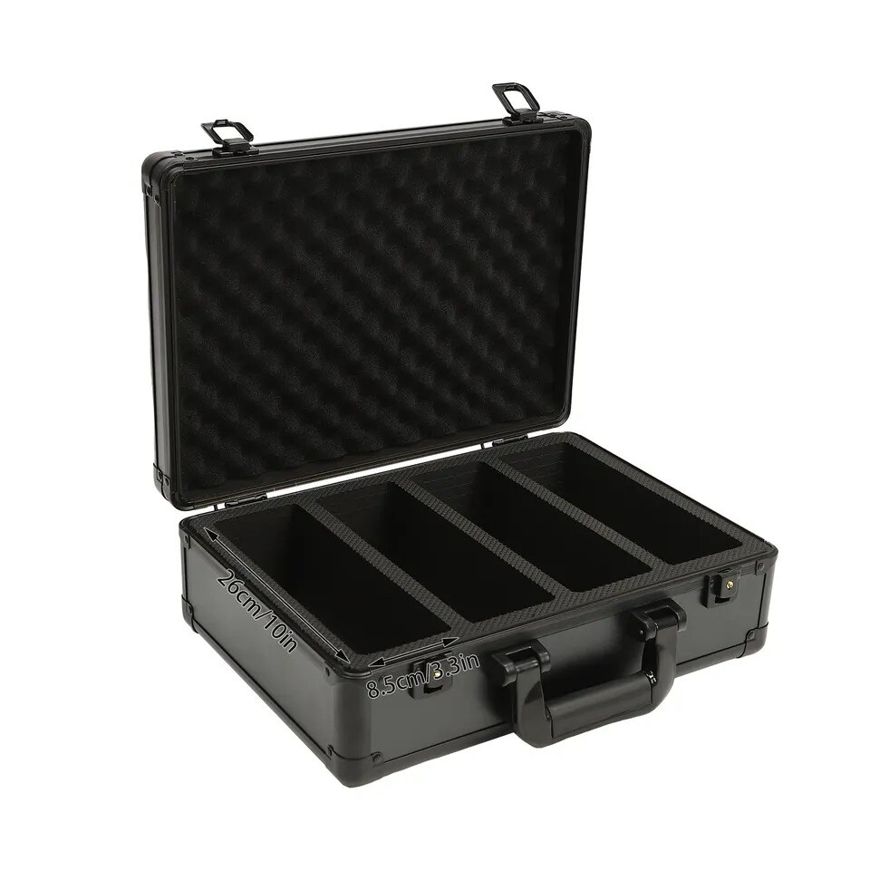 Lockable Storage & Display Aluminum Frame Box Case Graded Card Case Storage Box
