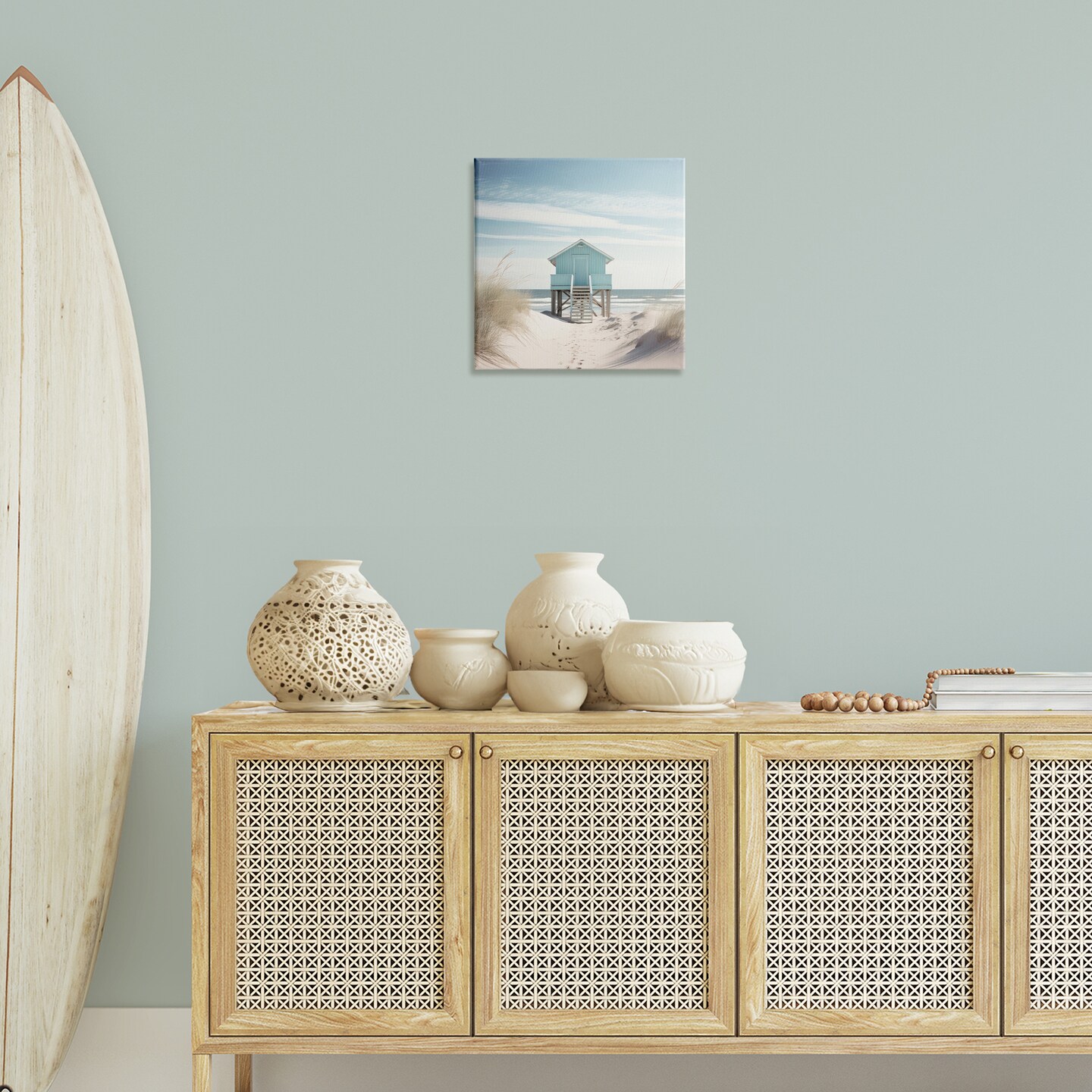 Stupell Industries Coastal Lookout Hut Canvas Wall Art Design by Irena Orlov