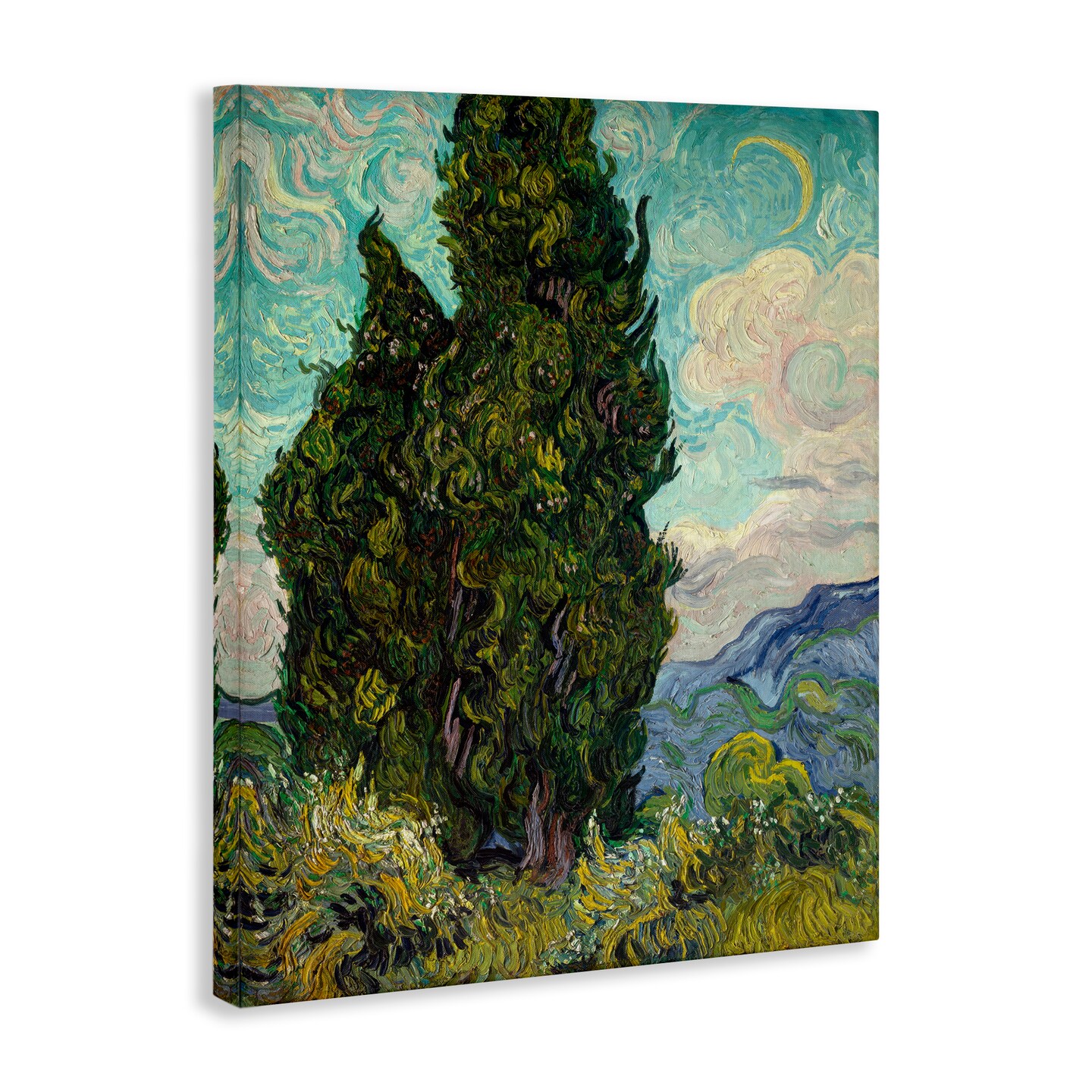 Stupell Industries Van Gogh Cypress Landscape Canvas Wall Art Design by one1000paintings