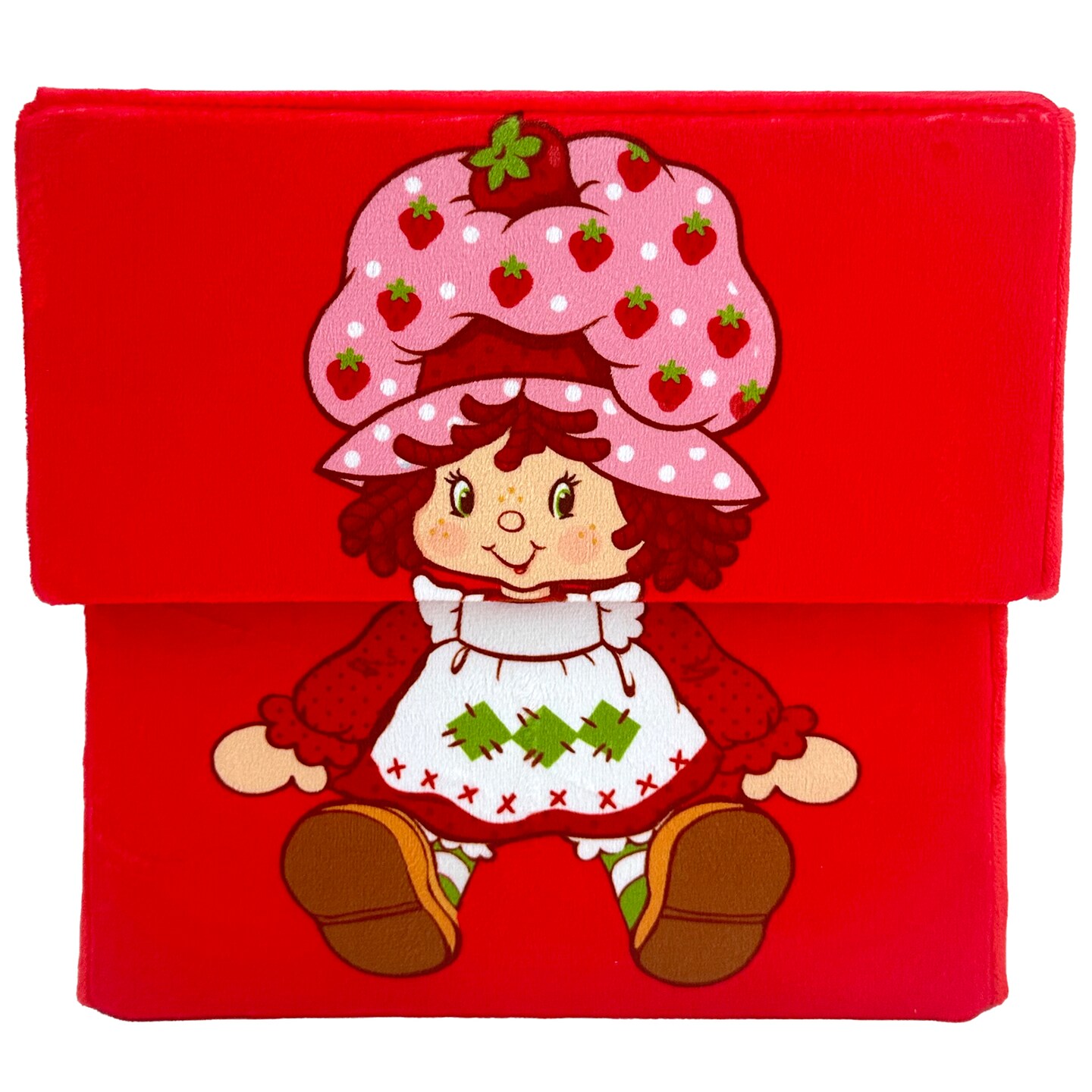 Strawberry Shortcake: Storable 10&#x22; Box - Red Character Themed Bin, Fabric Storage Container, Opening Top Lid, Holds Toys-Books-Games &#x26; More, Licensed