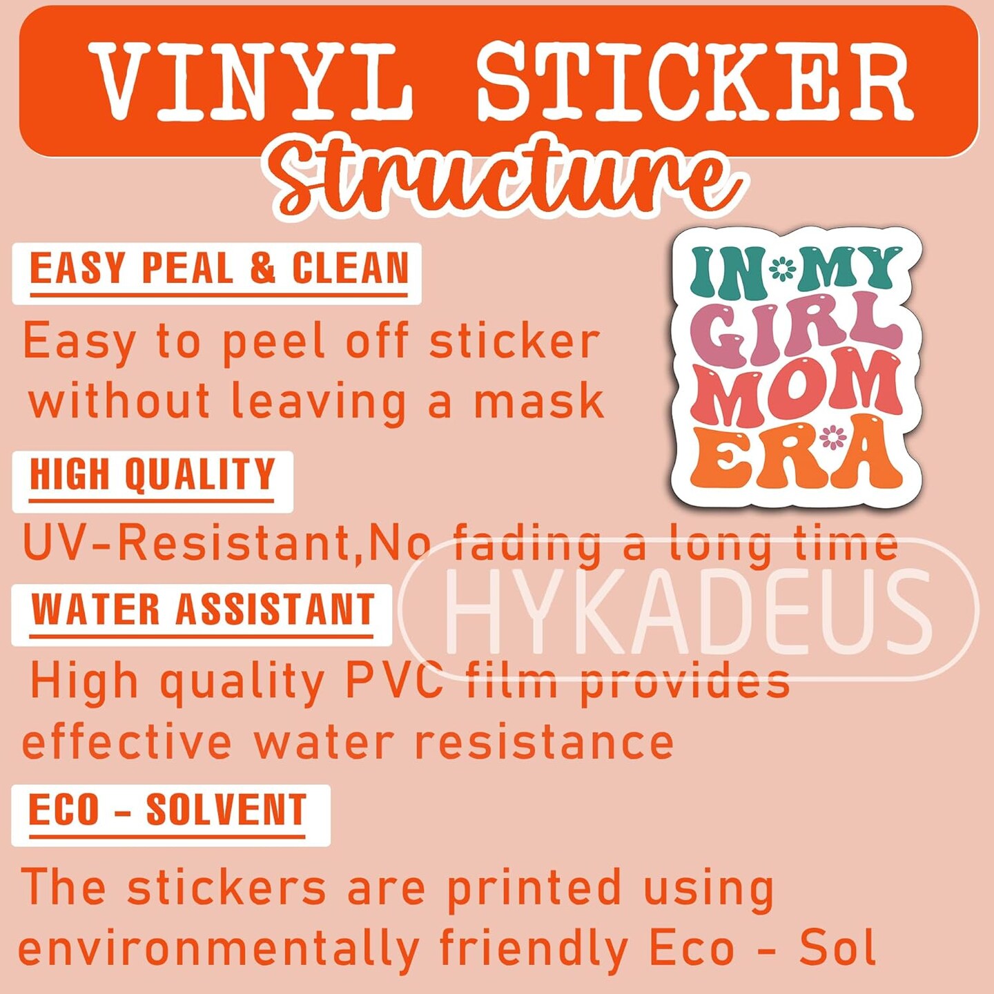 (3Pcs) in My Girl Mom Era Sticker Girl Mom Sticker Girl Mom Decals Mom Stickers, Waterproof Vinyl Decals for Water Bottle, Book, Tumbler, Cup, Laptop, Gifts for Mom Mama Mother&#x27;s Day, Size 3&#x22; x 2.6&#x22;