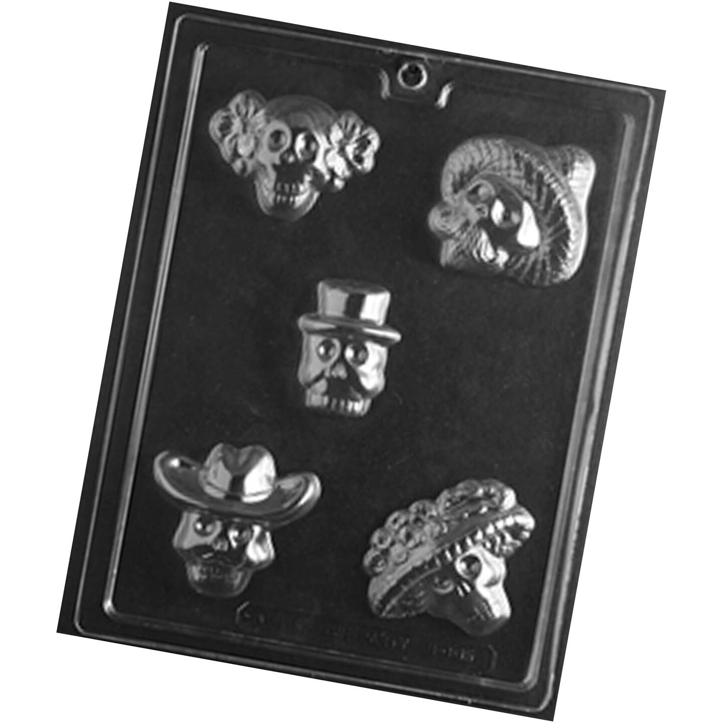 Day of the Dead Skulls Chocolate Mold for Festive Treats