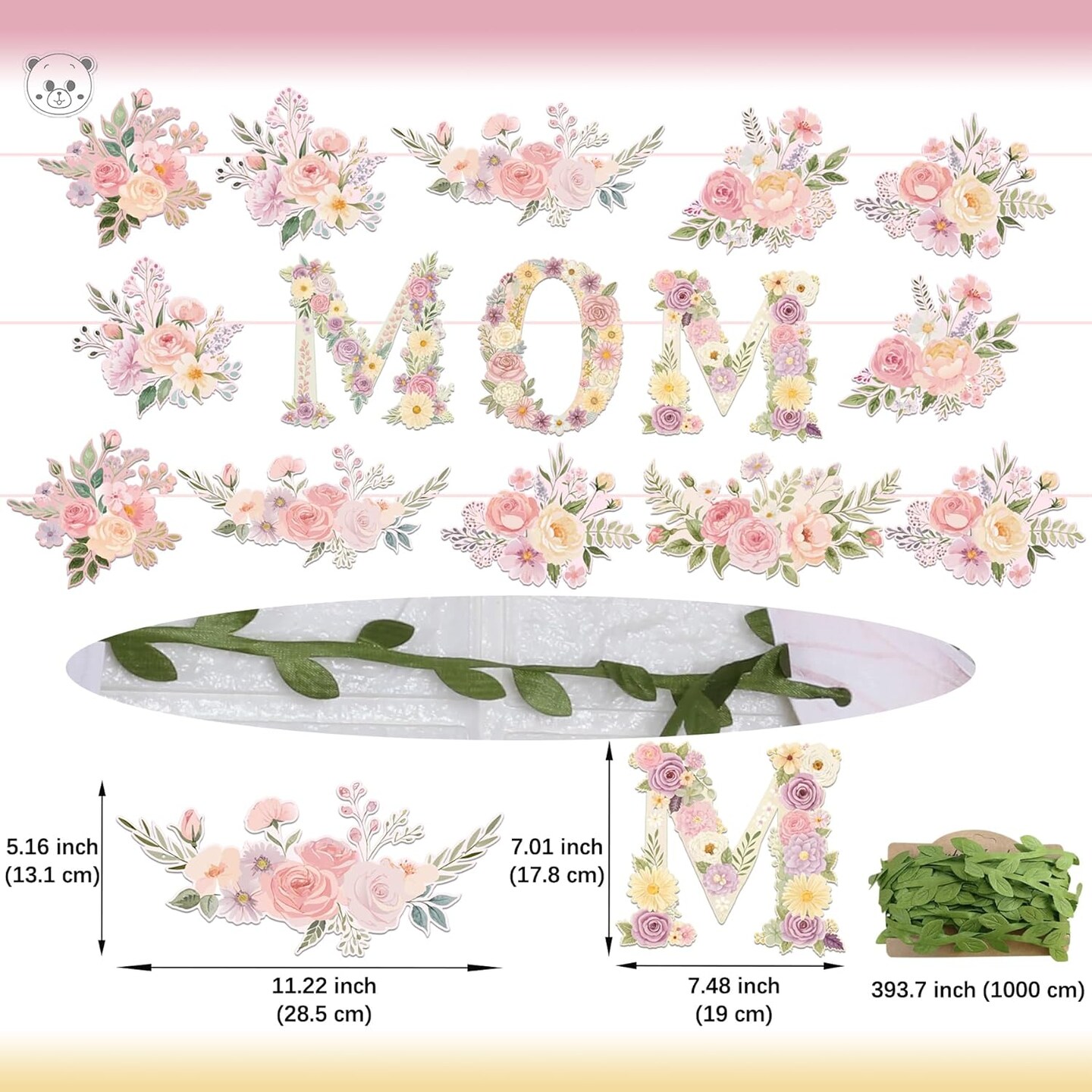Vintage Floral Mom Banner Mother&#x27;s Day