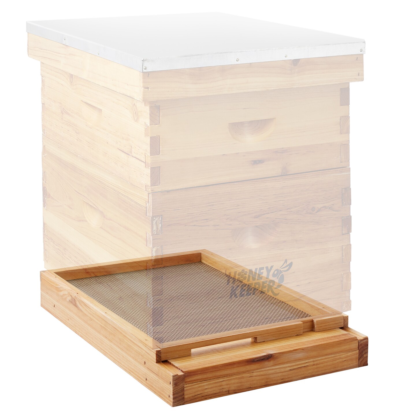 Honey Keeper Beehive Screened Bottom Board Dipped in 100% Beeswax for Langstroth Beekeeping