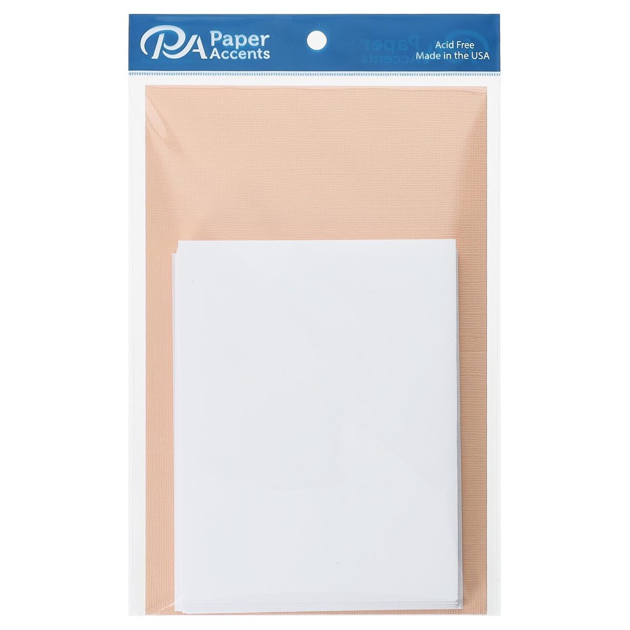 Accent Design Paper Accents Cardmakers Choice Card & Envelopes, 80Lb, Peach Glow, 4.25"x5.5", 25pc – Blank Cards and Envelopes for DIY, Note Cards with Envelopes