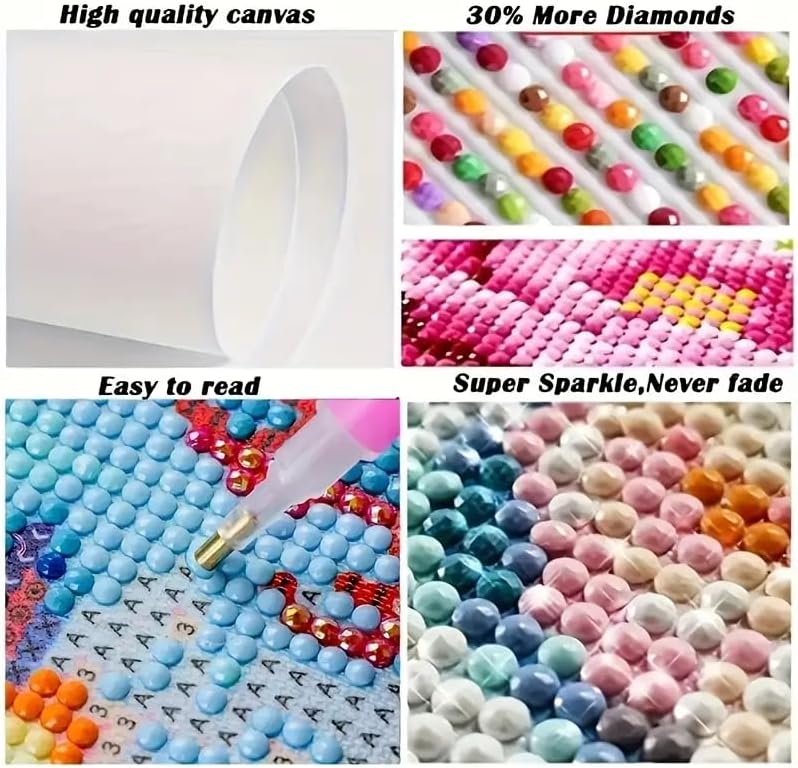 Sea Turtle Diamond Art Kit for Adults &#x2013; 5D Special Shape DIY Diamond Painting for Beginners, Full Drill Diamond Dots Rhinestone Gem Picture Craft, Handmade Gift &#x26; Home Wall Decoration, 12x12 Inch