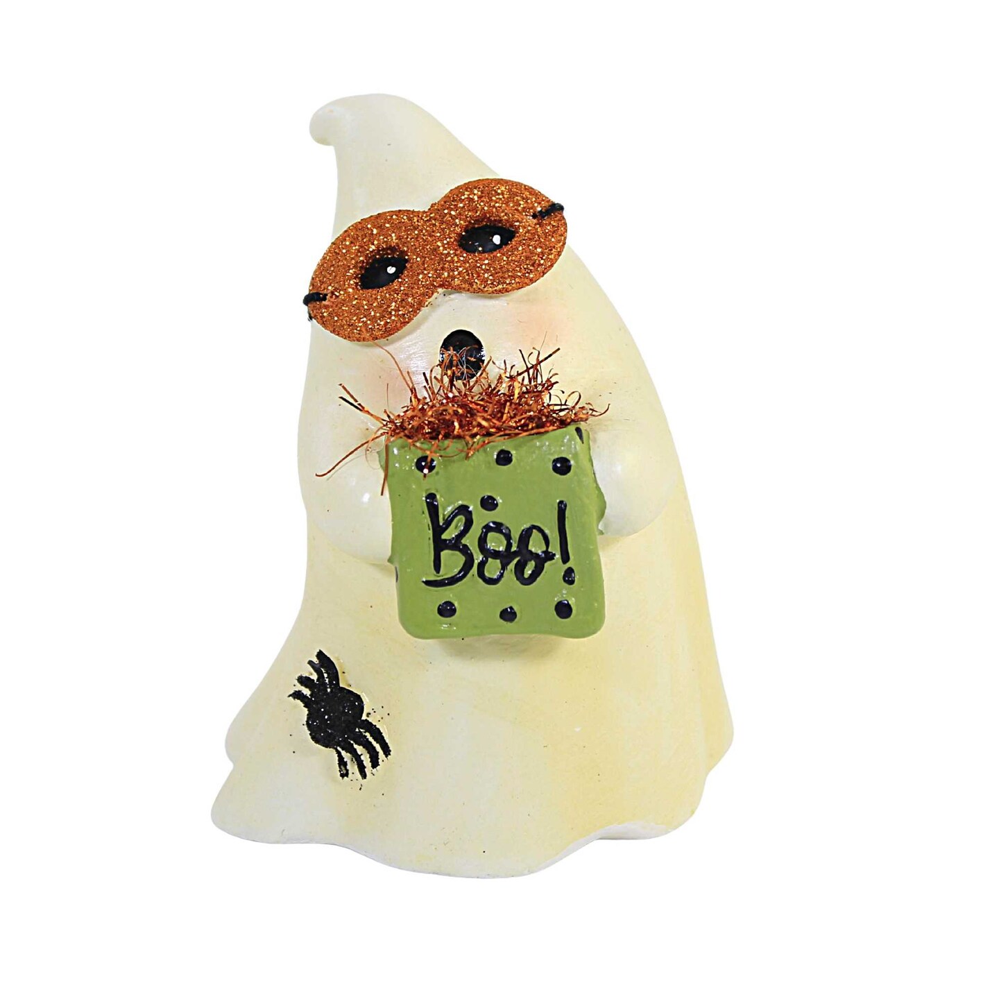 Bethany Lowe 4.0 Inch Trick Or Treat Ghost Grayson Halloween Figurine , Lightweight Halloween Decor Spider Halloween