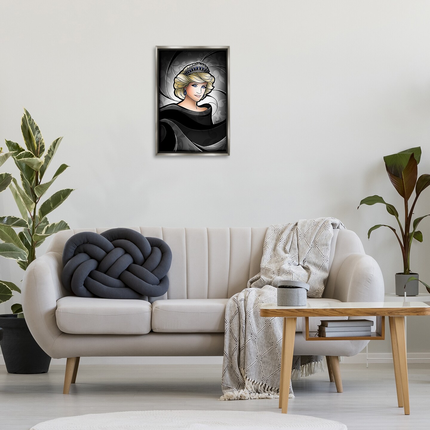 Stupell Industries Royal Peoples' Princess Floating Frame Design by Mandie Manzano