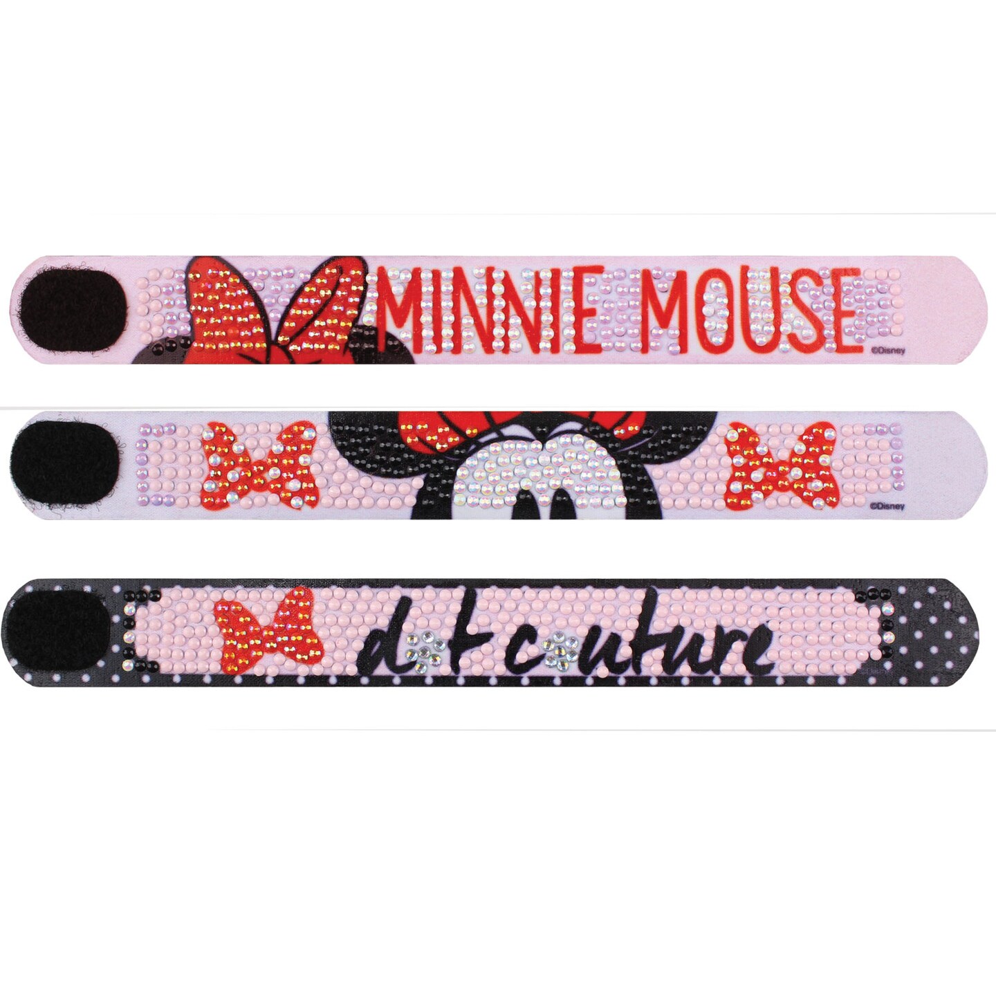Diamond Dotz Disney Minnie Mouse Couture Dotzies Bracelet Kit Disney Diamond Painting Kits for Adults - Diamond Art Kits a Relaxing Creative Craft Kit with Dotz Gems 9x1