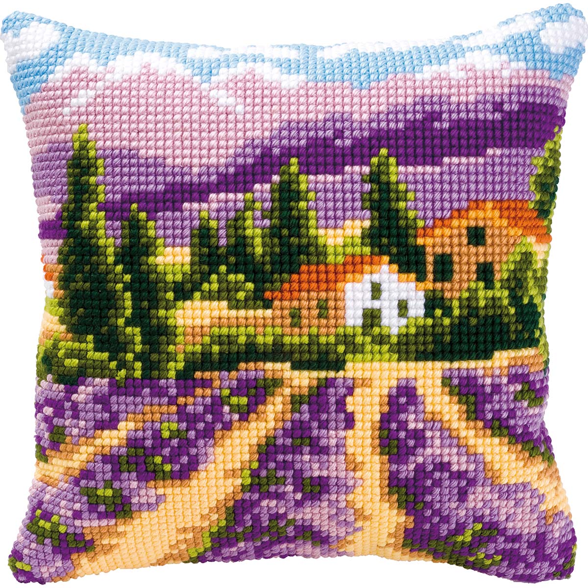Vervaco  Provence Pillow Cover Needlepoint Kit