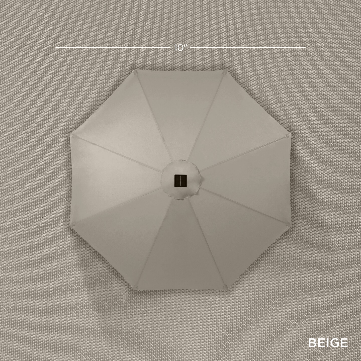 Best Choice Products 10ft Solar LED Lighted Patio Umbrella w/ Tilt Adjustment, UV-Resistant Fabric