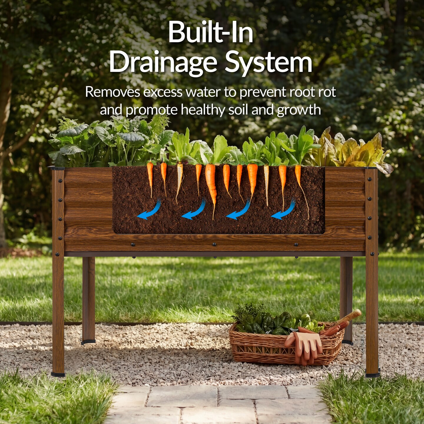 Best Choice Products 48x24x30in Elevated Galvanized Metal Garden Bed w/ Corner Protectors
