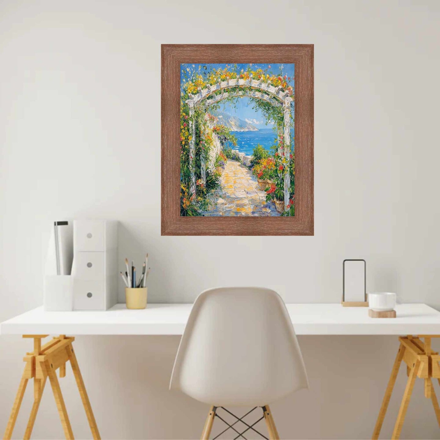 Rust Brown Grain Barnwood Picture Frame 13x19 frame