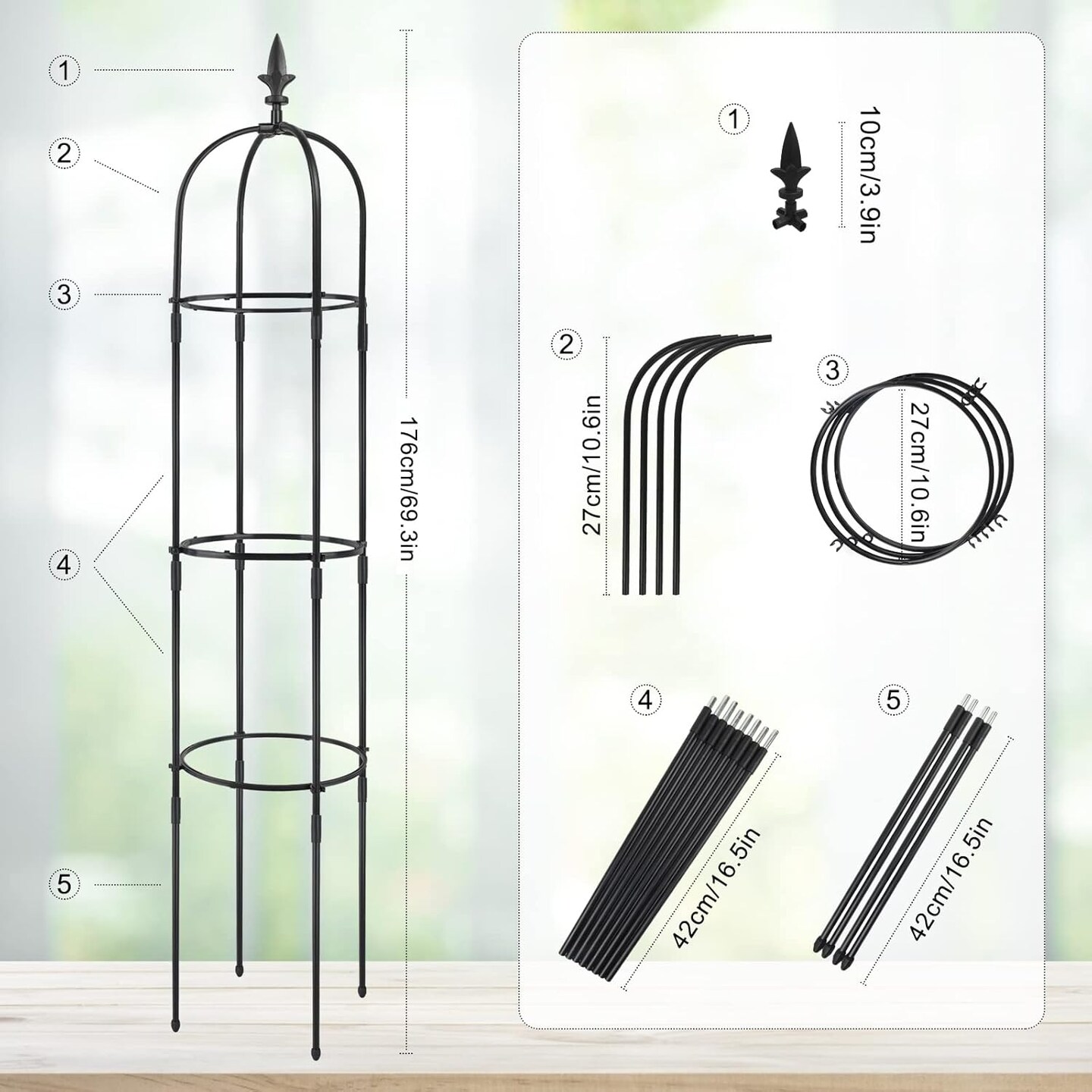 Garden Trellis for Climbing Plants Outdoor Indoor