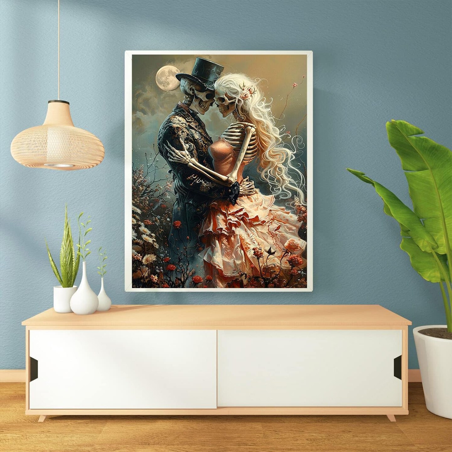 Skeleton Diamond Art(&#x9;Skeleton Couple)