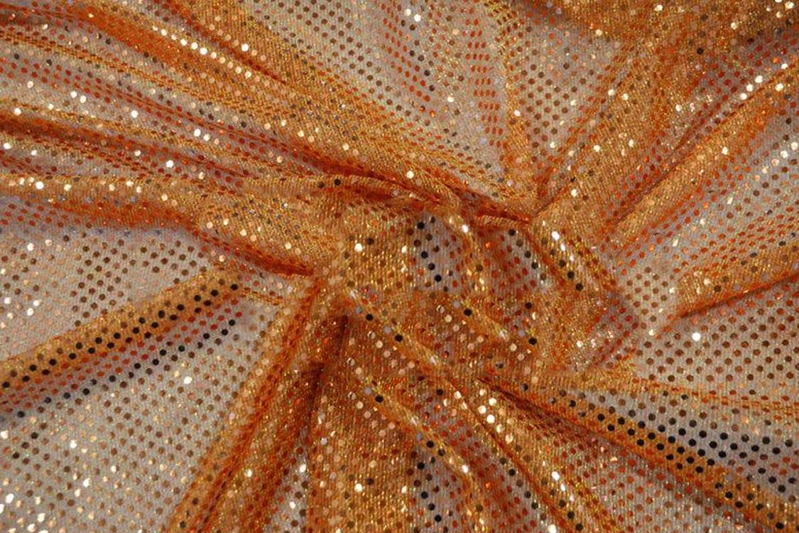 1 Yard Confetti Dot Sequins Fabric with 3mm Metallic Shine for Costumes and Decor