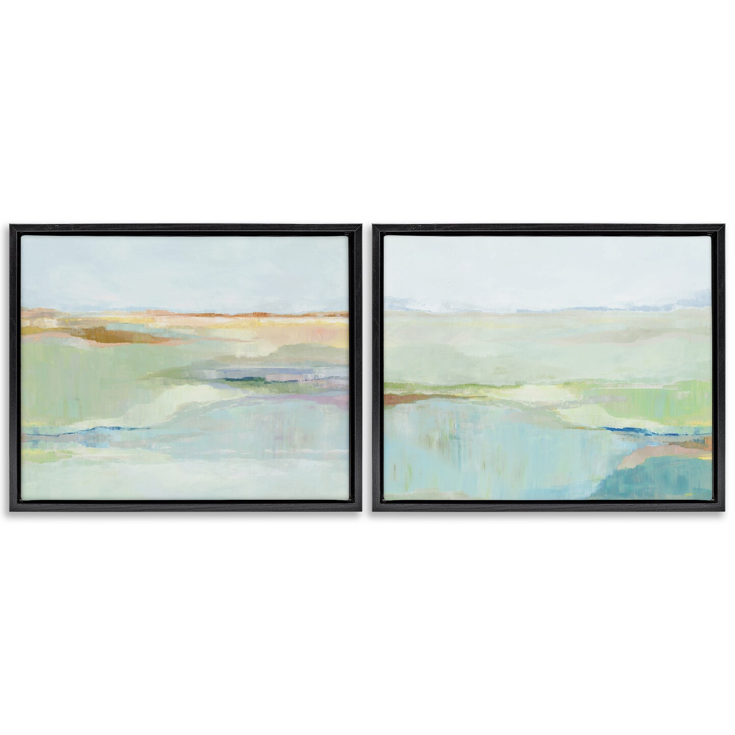 Stupell Industries Soft Springtime Glow 2pc Floating Frame Set, design by Ian C.