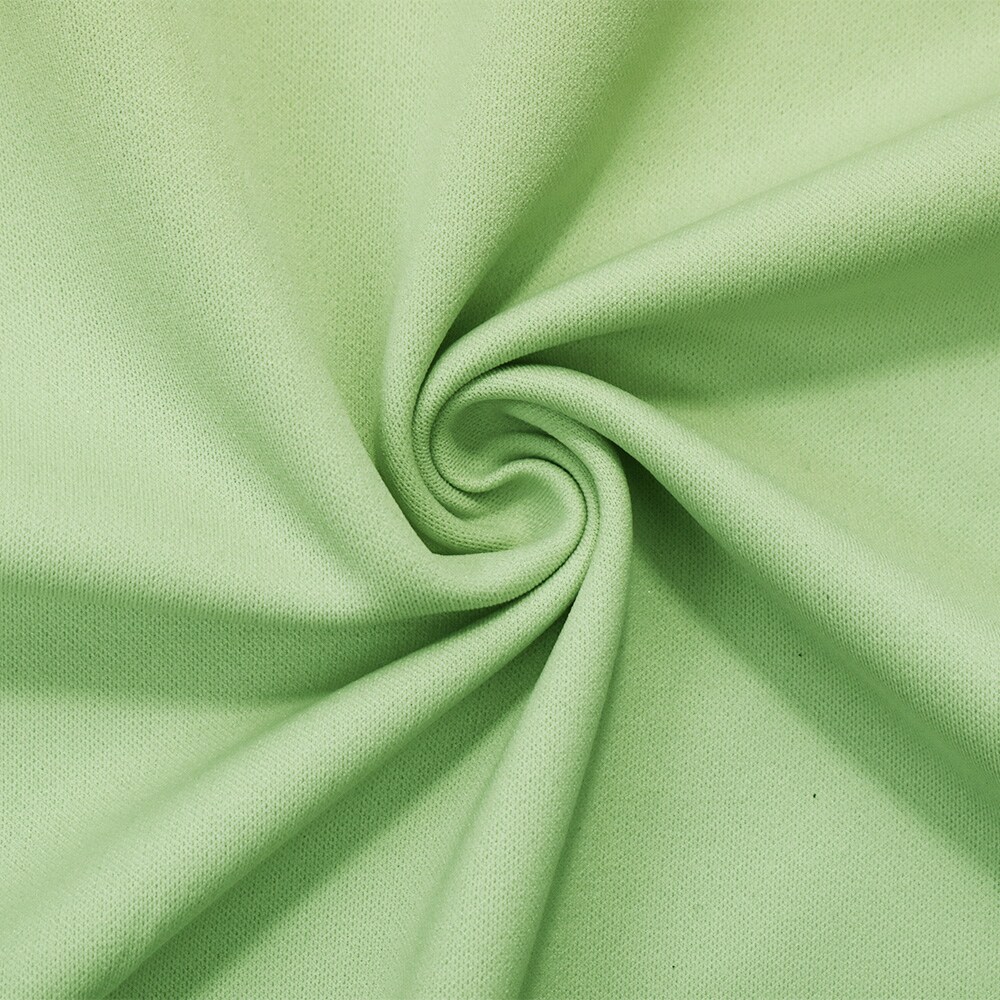 Light Green Nylon Stretch Spandex Solid Double Knit Fabric By the Yard