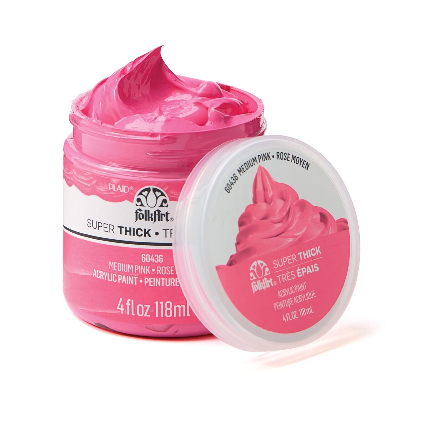 FolkArt Super Thick Acrylic Paint Medium Pink 4 oz