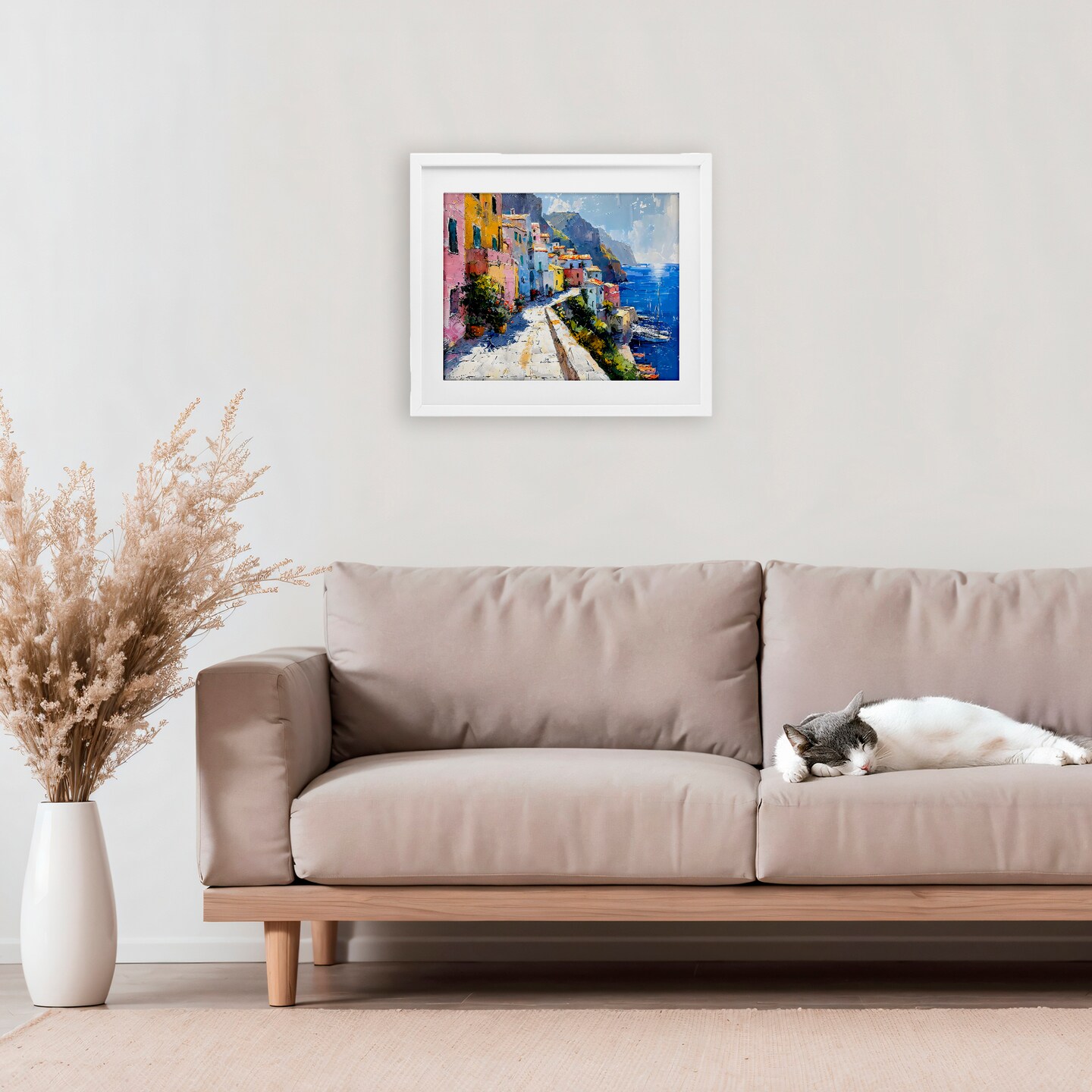 Stupell Industries Pathway Along The Coast Framed Print Under Glass, design by LSR Creative Studio