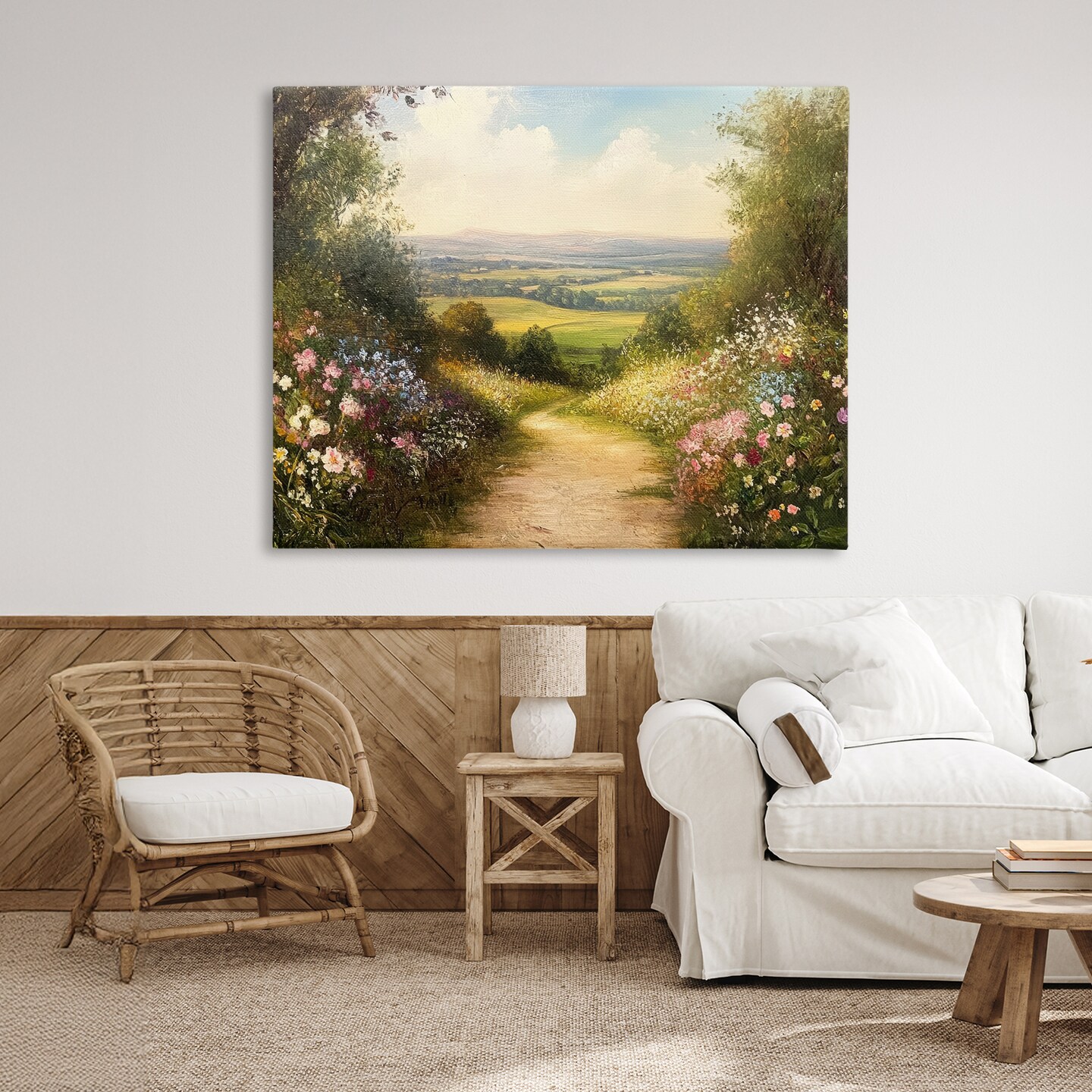 Stupell Industries Wildflower Lane Landscape Canvas, design by Petal Prints Design