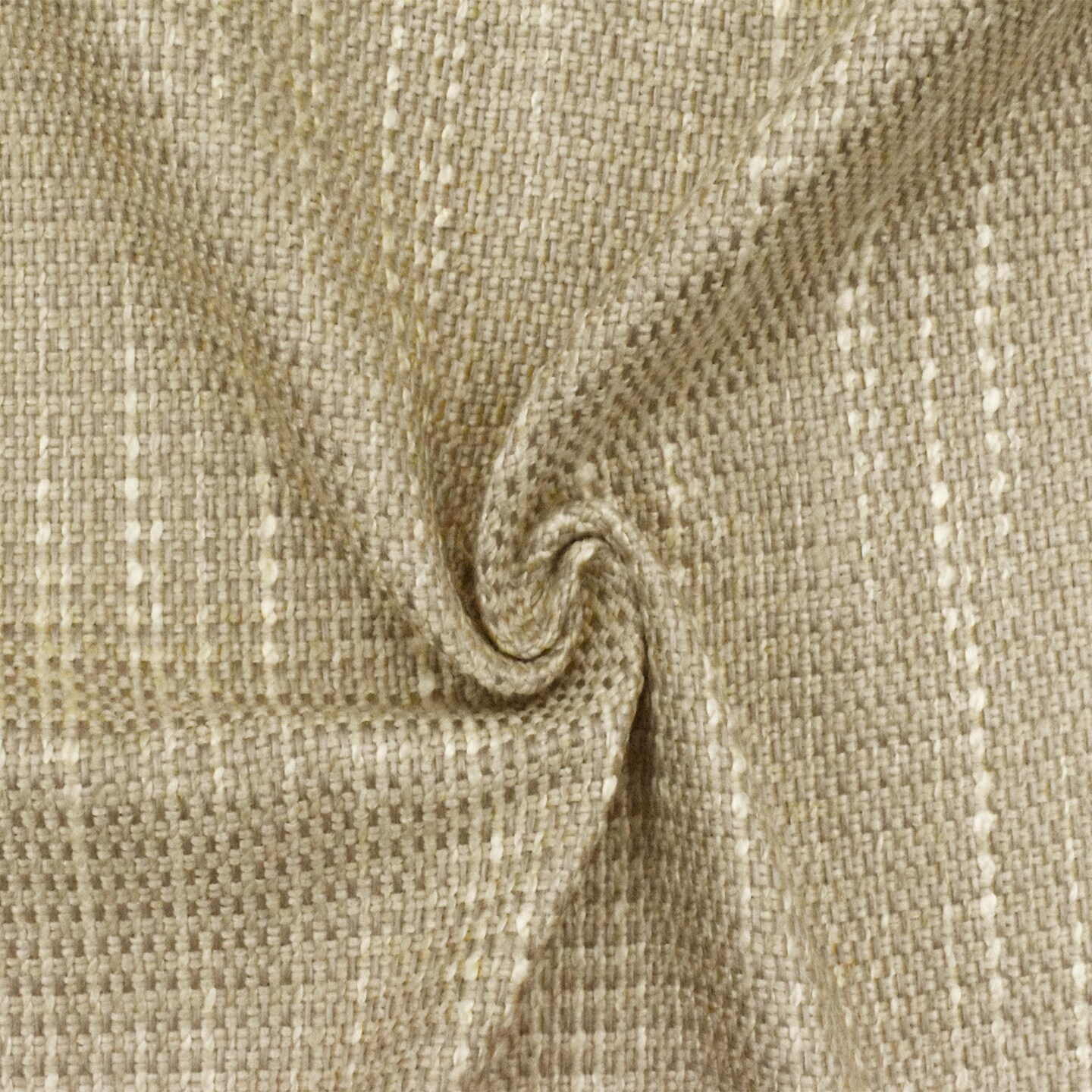 Sand Beige-Multi Textured Slub Poly Basket Dobby Home Decorating Fabric By the Yard