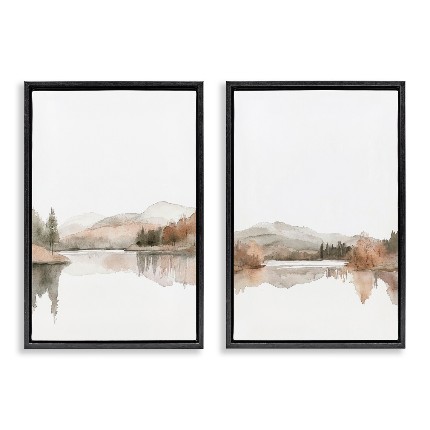 Stupell Industries Softly Flowing Landscape 2pc Floating Frame Set, design by Mona Grace
