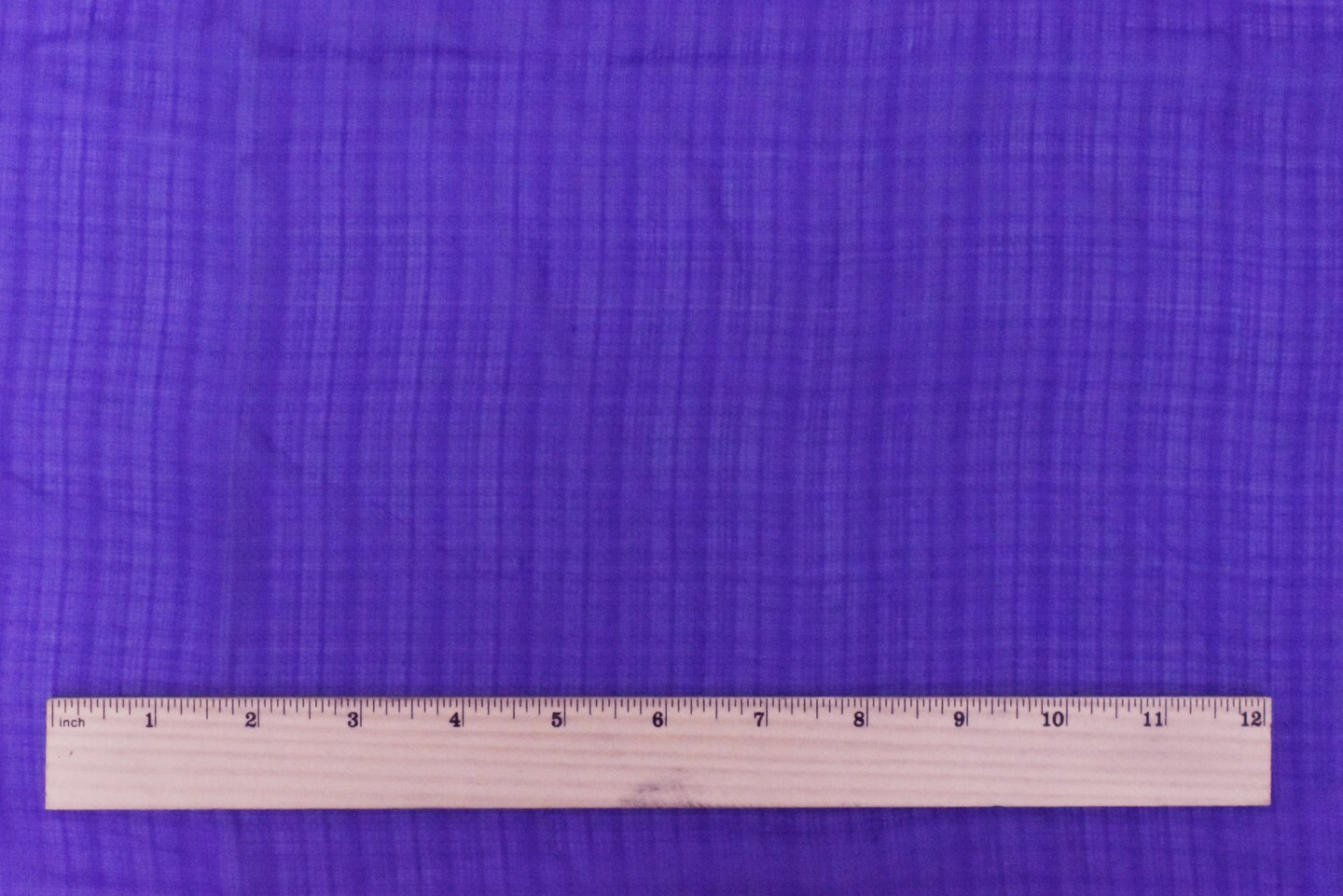 Deep Indigo Purple Solid Cross-Hatch Polyester Chiffon Woven Fabric By the Yard