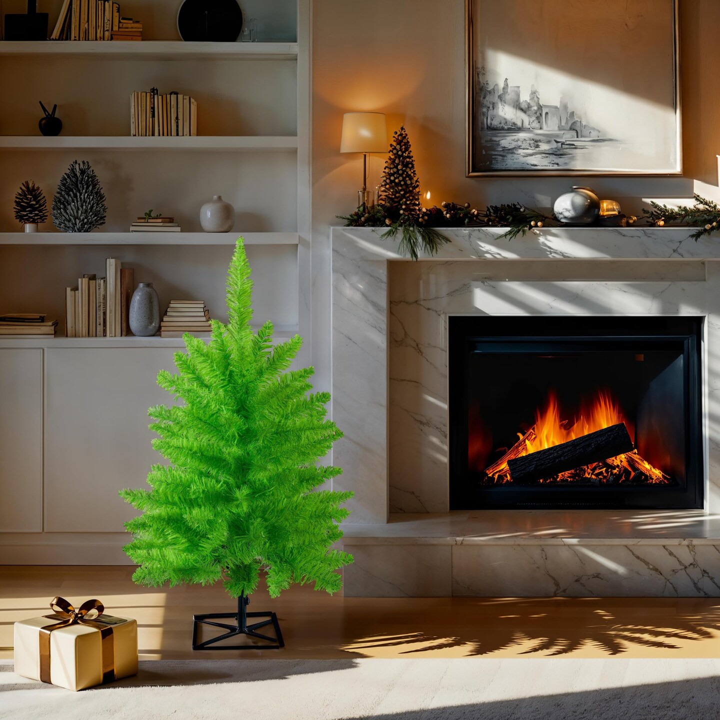 Vickerman 3&#x27;x25&#x22; Lime Fir Tree 234T - K162630
