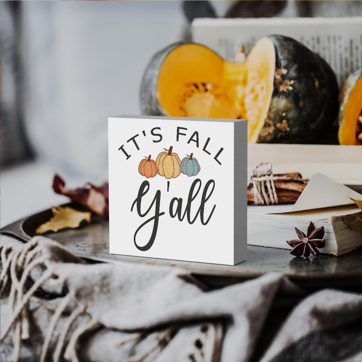 Home Living Room Harvest Day Thanksgiving Tabletop Decor(Multi1071)