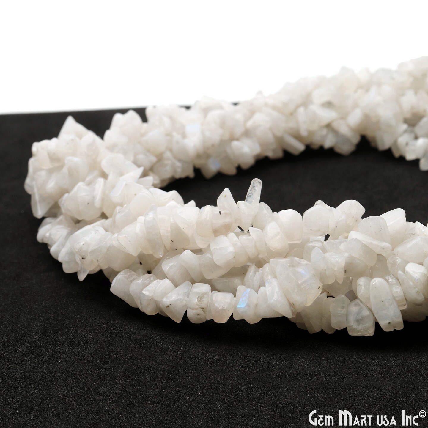 Gemstone Chip Beads, 34 Inch, Natural Chip Strands, Drilled Strung Nugget Beads, 7-10mm, Polished, GemmartUSA (70004)