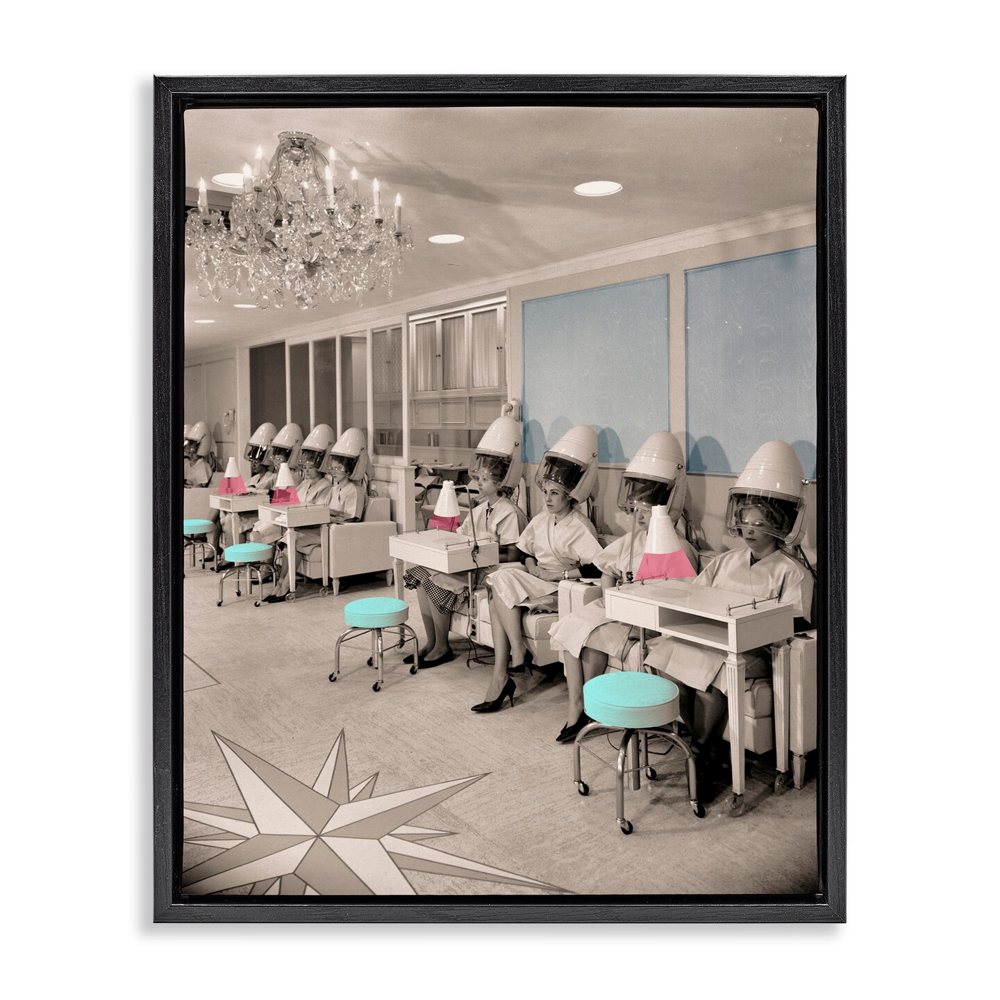 Stupell Industries Vintage Hair Salon Pampering Floating Frame, design by Sophie 6
