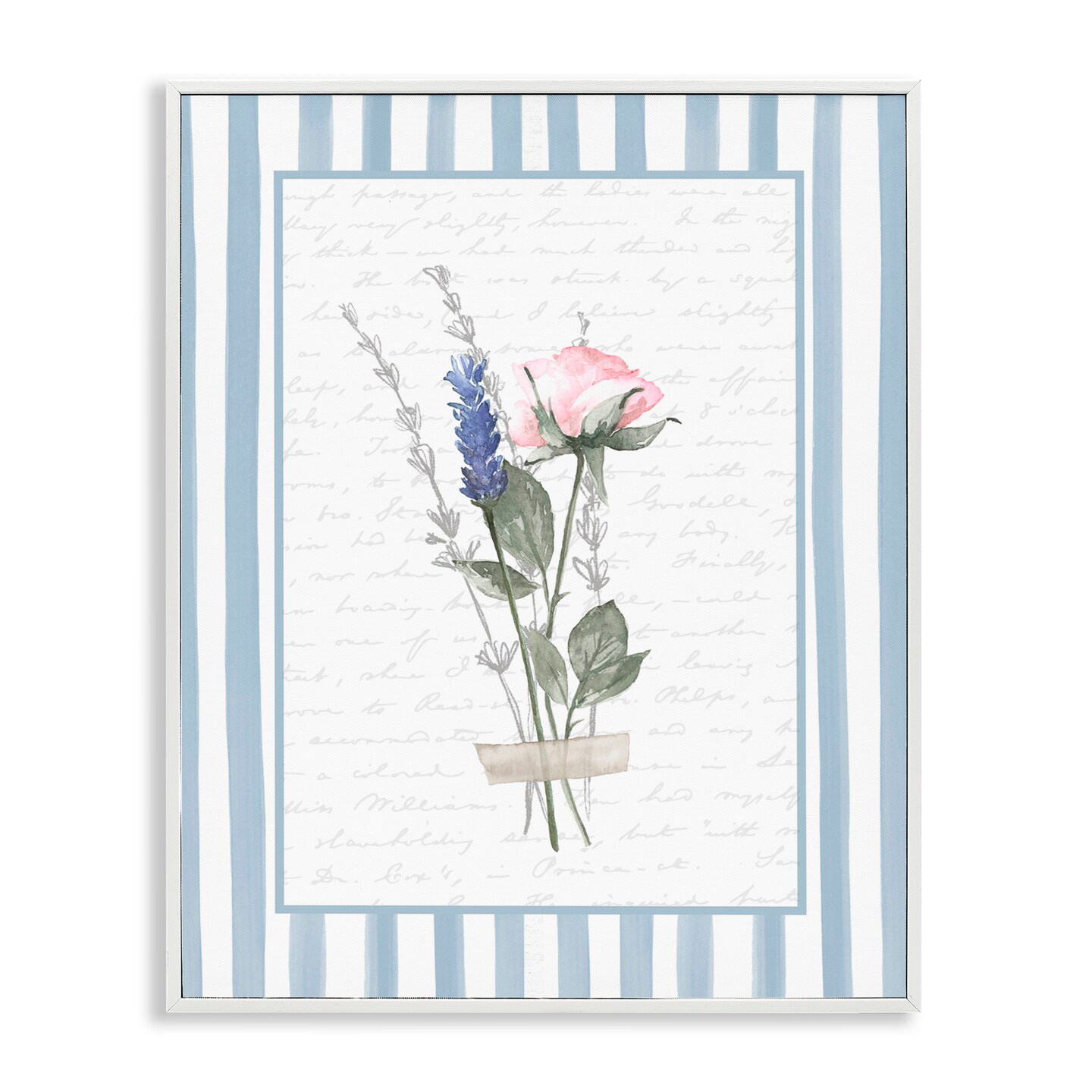 Stupell Industries Delicate Herbs Sketch Framed Giclee, design by Lettered and Lined