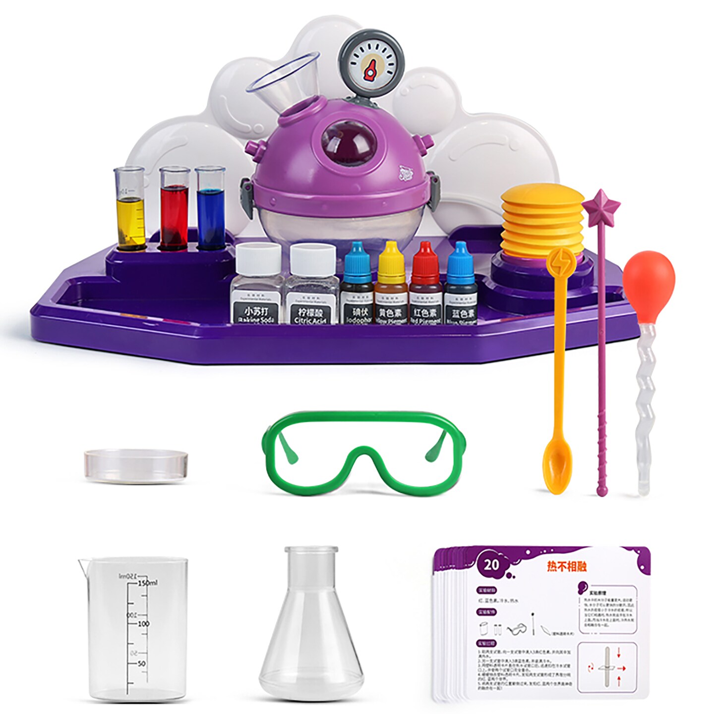 Hape: Science Can: Bubble Science Experiment Deluxe Lab - Physical Sciences Toy Playset, Make Magic Bubbles, Milk Animation, STEM Learning, Kids 8+