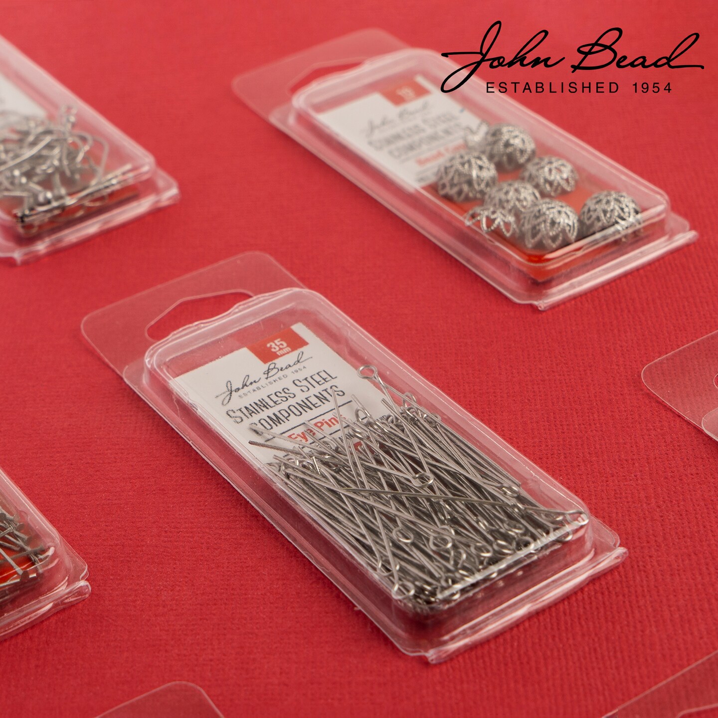 John Bead 9mm Stainless Steel Clamshell Crimp Bead Cover