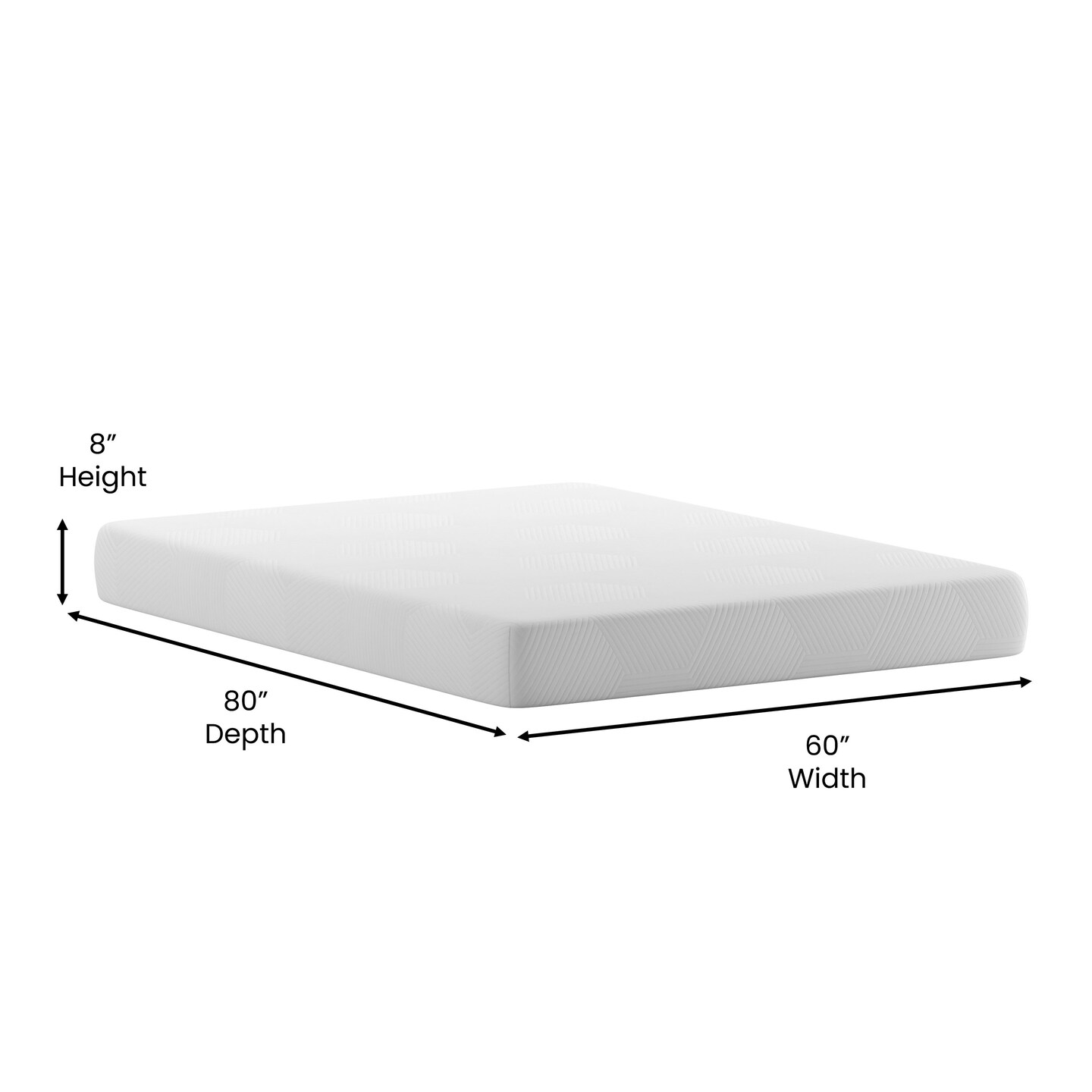 Merrick Lane Iris CertiPUR-US Certified Memory Foam Mattress Infused with Charcoal &#x26; Green Tea Cooling Gel