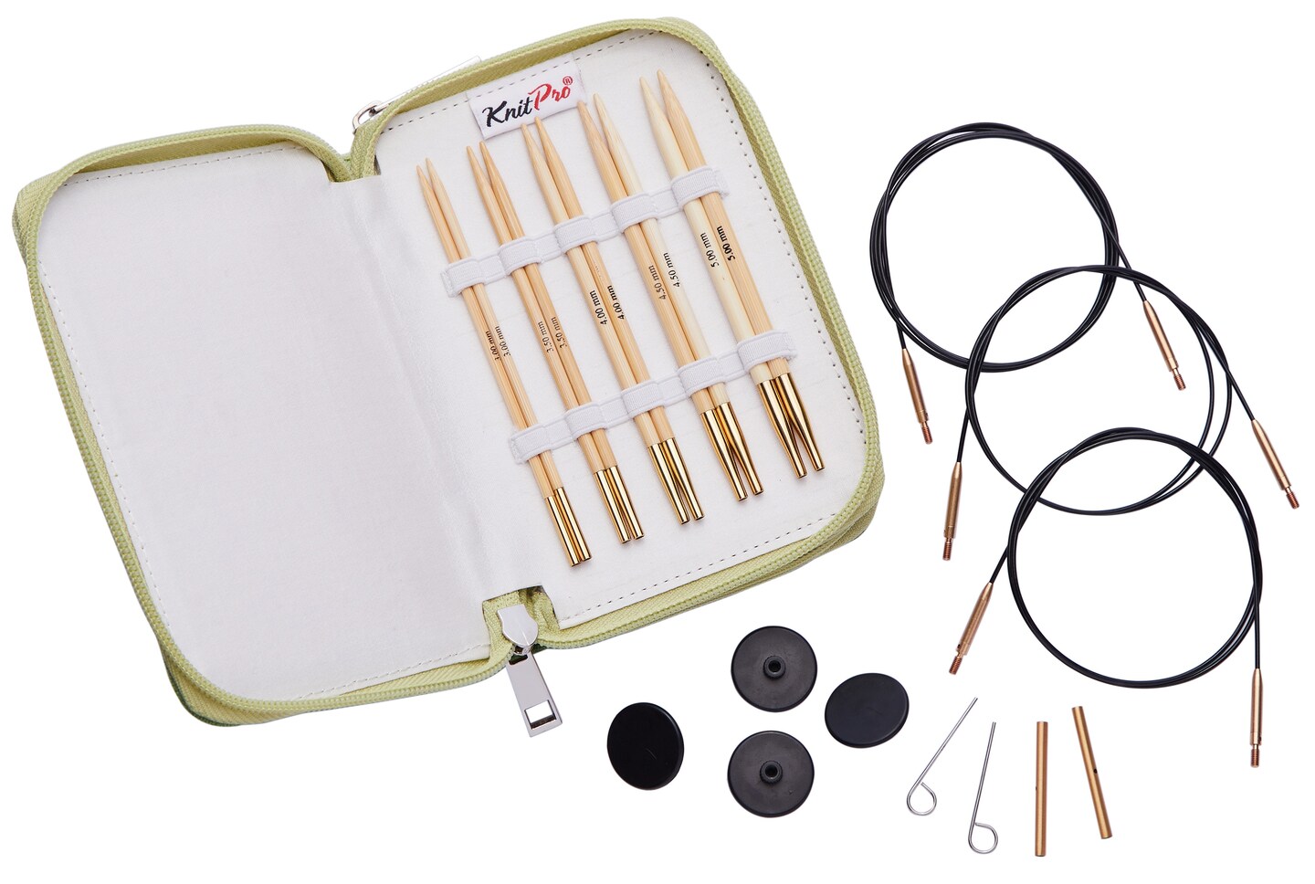 KnitPro-Bamboo Starter Interchangeable Needle Set-Assorted Sizes