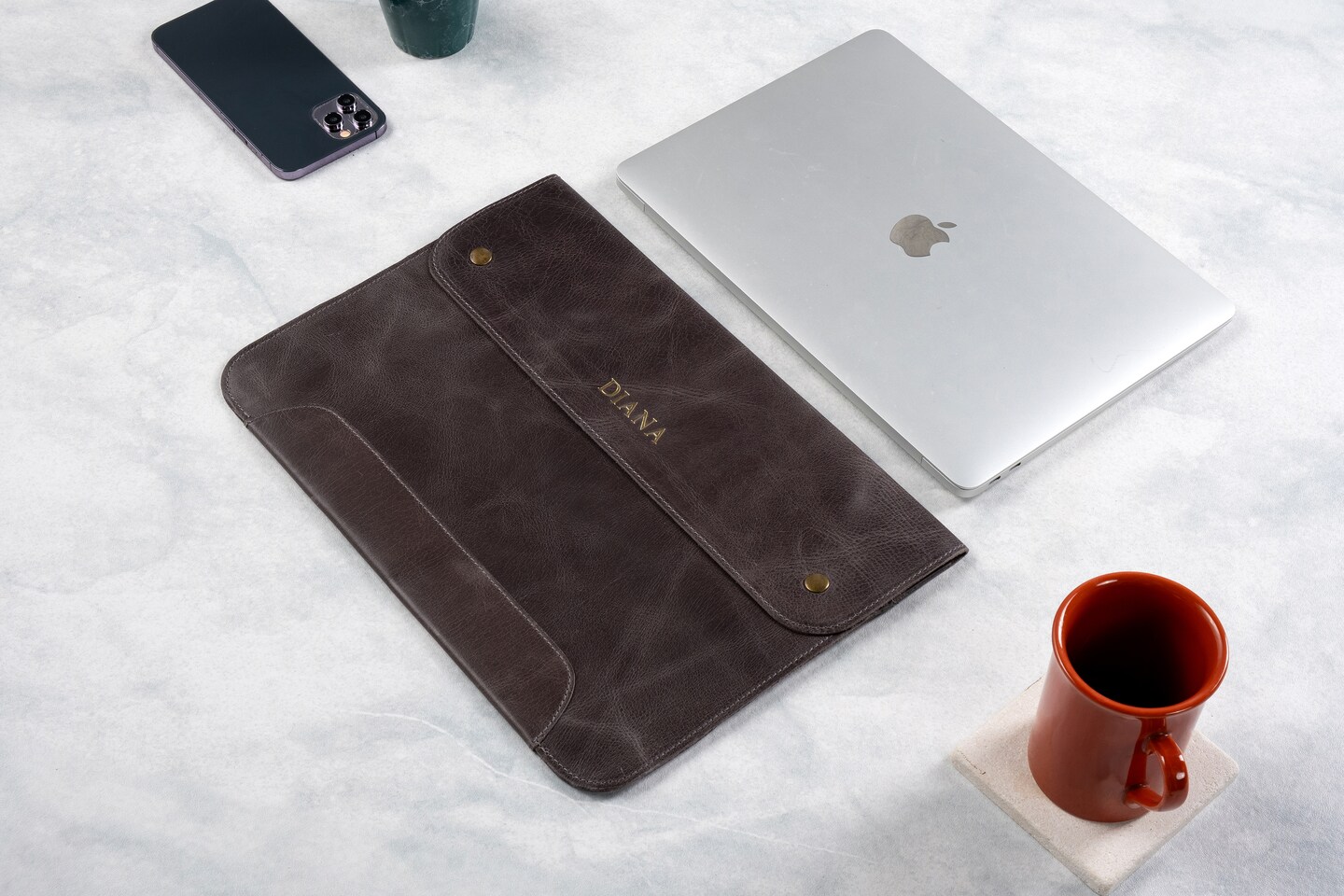 MacBook Air Case, Leather Laptop Sleeve, MacBook Pro 13 Case