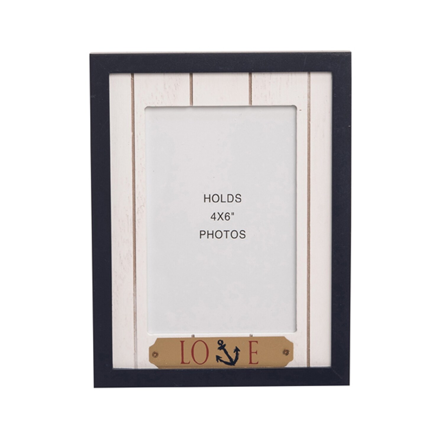 Love Anchor Wood Frame Photo Frame Picture Holder For Wall Shelf Or Tabletop Decor Decoration 0.5&#x22; x 6.25&#x22; x 8.25&#x22;