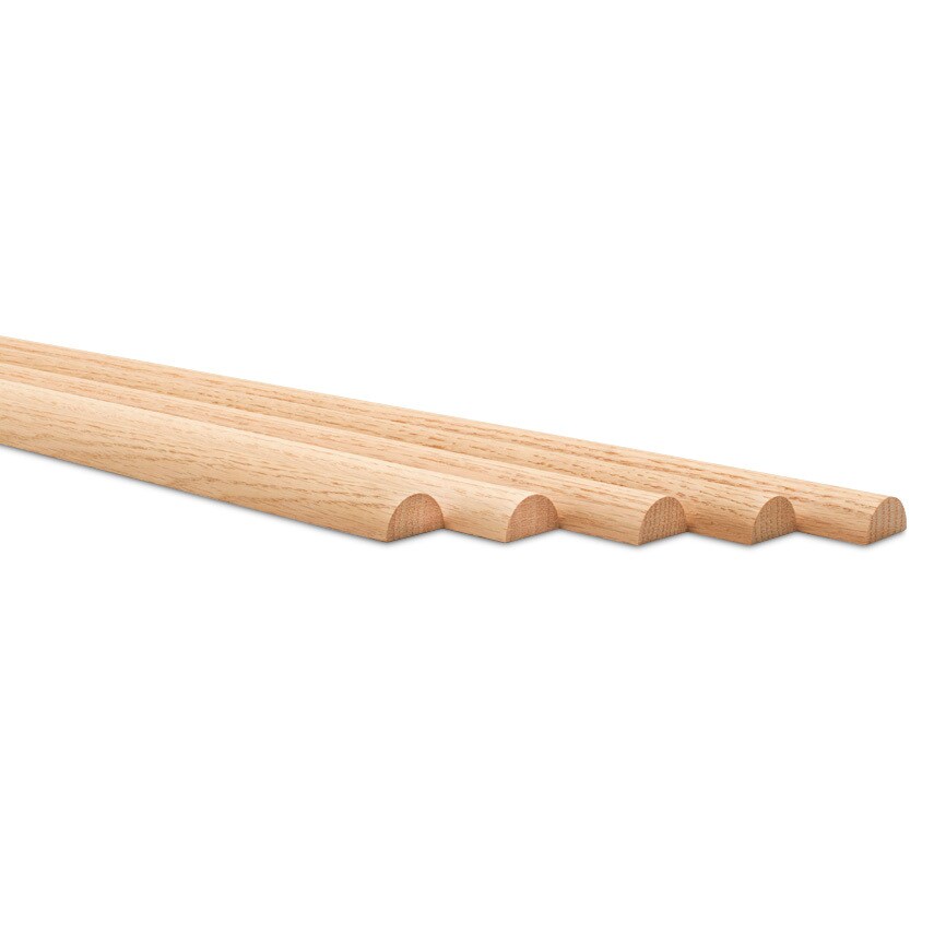 Split Oak Wood Dowel Rods 48&#x22; Long, Unfinished for DIY Refacing | Woodpeckers