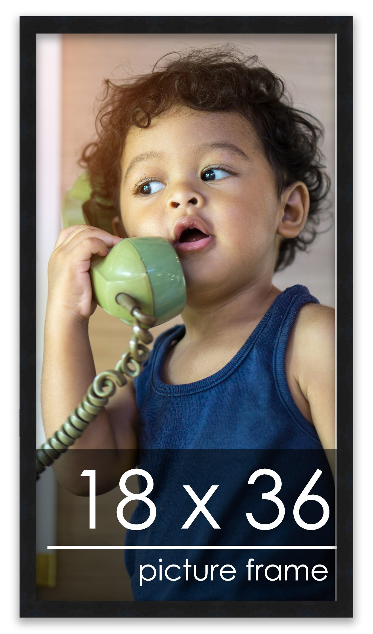 Panoramic Classic Modern Black Frame - UV Acrylic, Foam Board Backing, Hanging Hardware